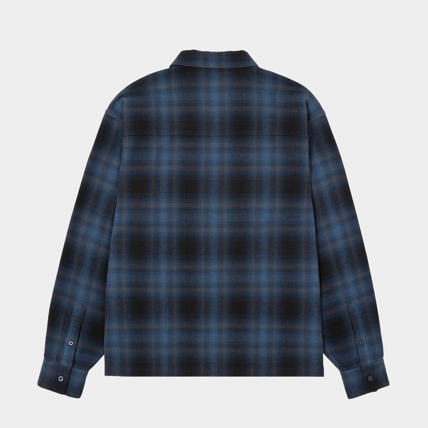HUF (ハフ) Worldwide JP /TOPS & SHIRTS（トップス&シャツ）/ 89 OUTLINE PLAID ZIP SHIRT商品 / BLACK