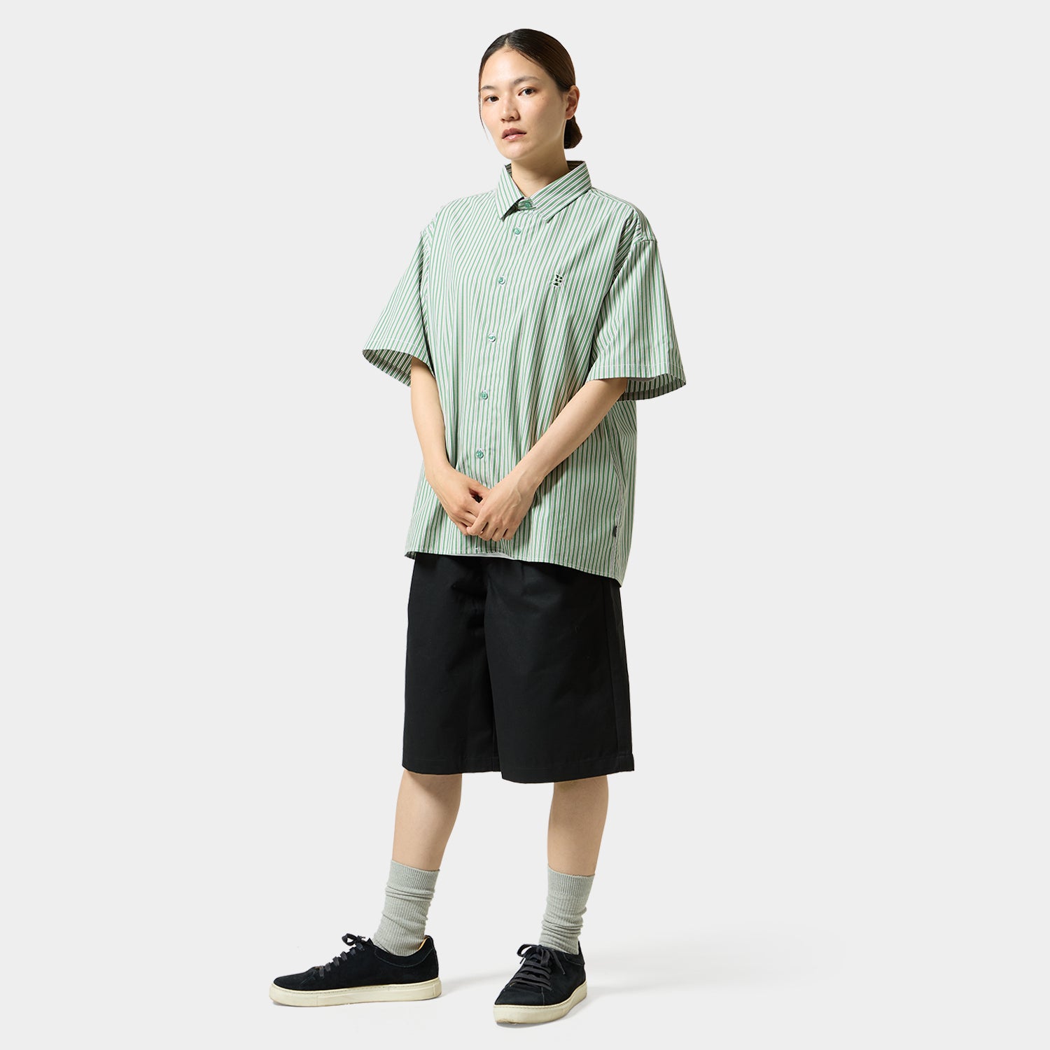 HUF (ハフ) Worldwide JP /TOPS & SHIRTS（トップス&シャツ）/ MEGABLAST STRIPE SHIRT商品 / LT BLUE