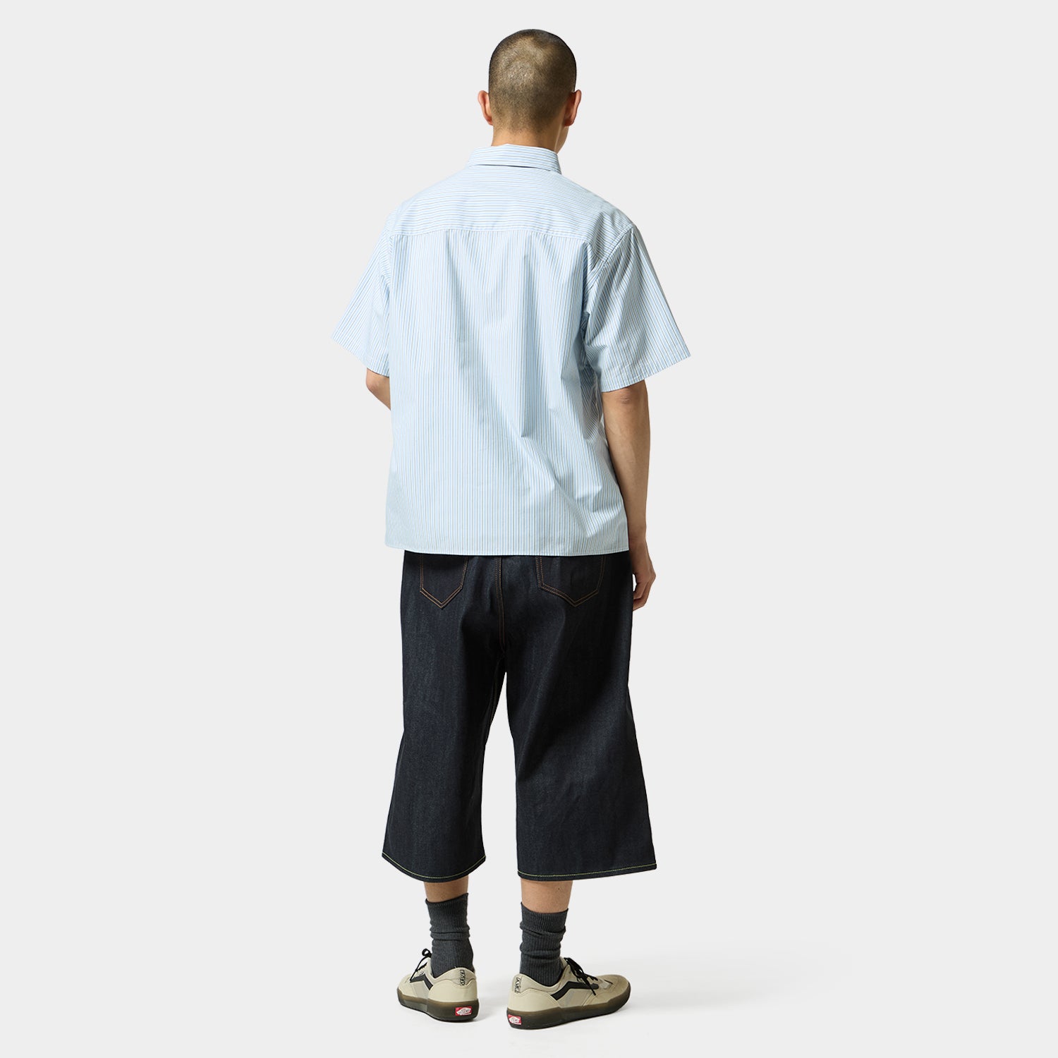HUF (ハフ) Worldwide JP /TOPS & SHIRTS（トップス&シャツ）/ MEGABLAST STRIPE SHIRT商品 / LT BLUE