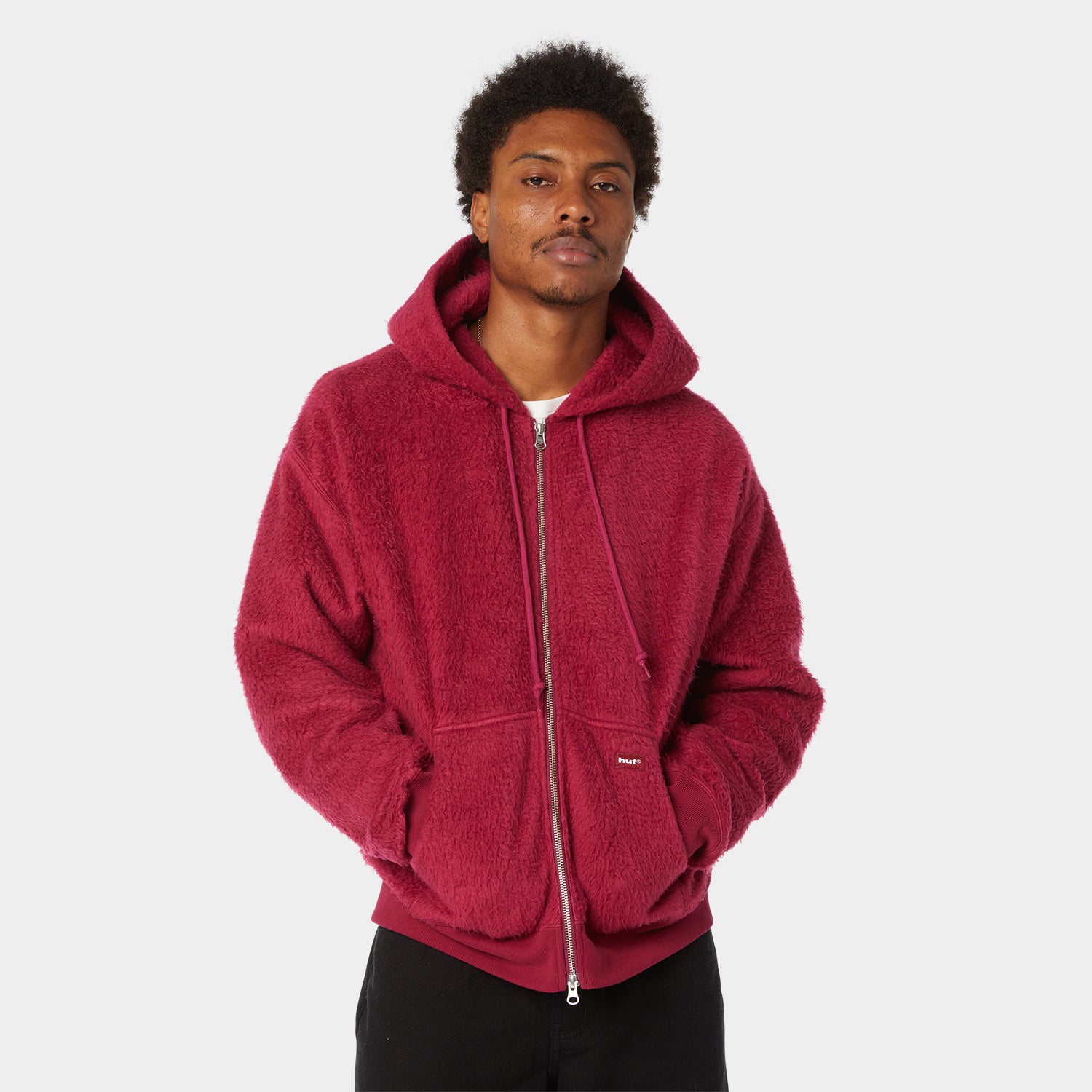 HUF (ハフ) Worldwide JP /HOODIES（パーカー）/ CORSO HEAVYWEIGHT FULL ZIP HOODIE商品 / BERRY