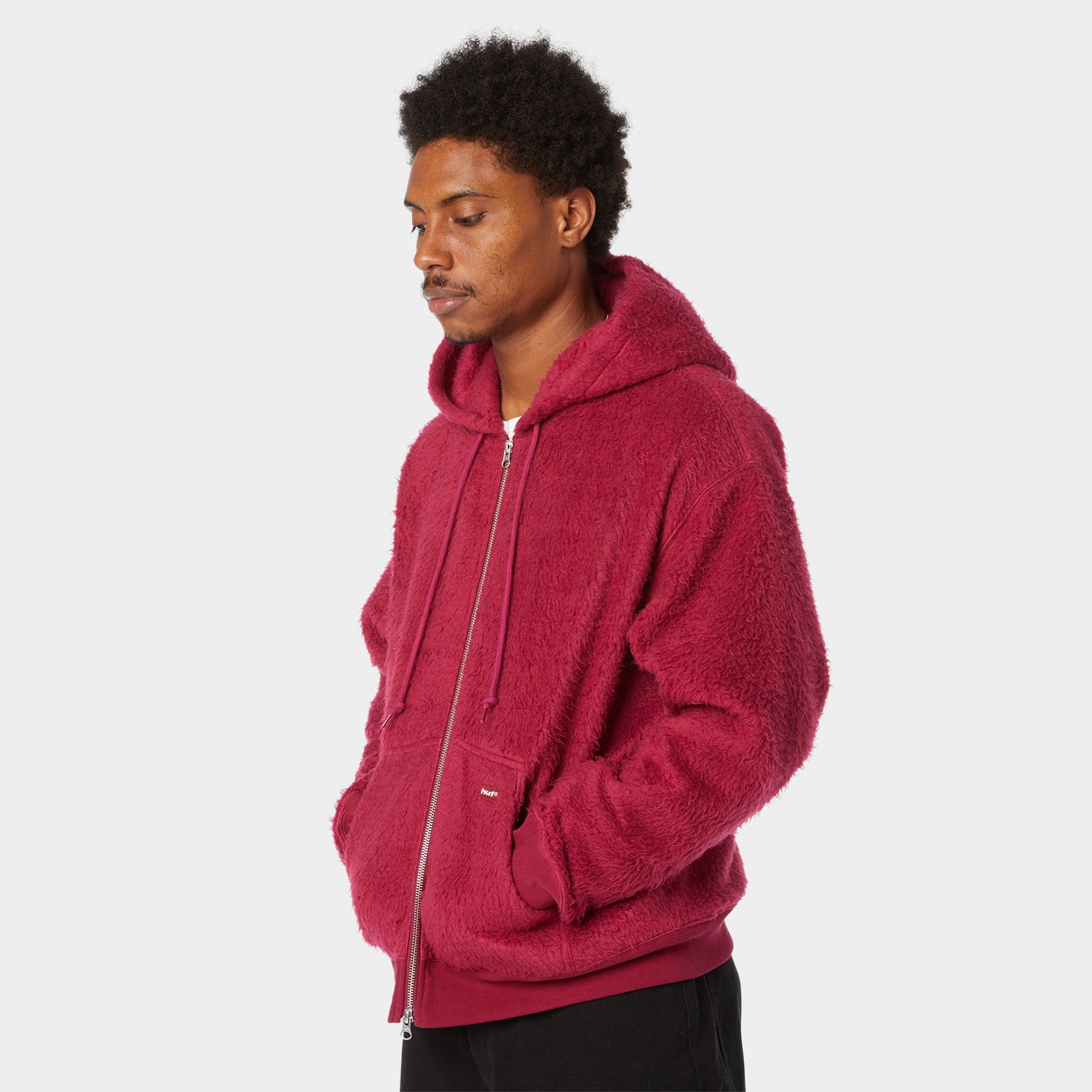 HUF (ハフ) Worldwide JP /HOODIES（パーカー）/ CORSO HEAVYWEIGHT FULL ZIP HOODIE商品 / BERRY