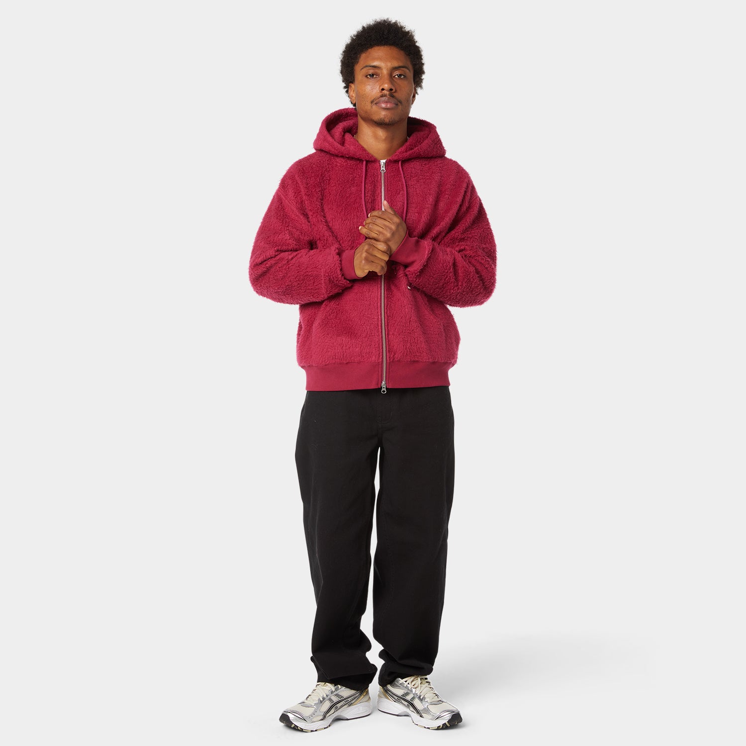 HUF (ハフ) Worldwide JP /HOODIES（パーカー）/ CORSO HEAVYWEIGHT FULL ZIP HOODIE商品 / BERRY