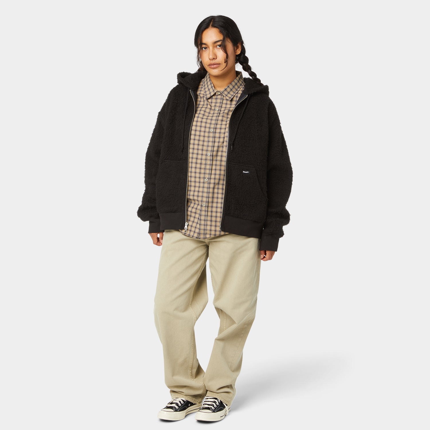 HUF (ハフ) Worldwide JP /HOODIES（パーカー）/ CORSO HEAVYWEIGHT FULL ZIP HOODIE商品 / BERRY