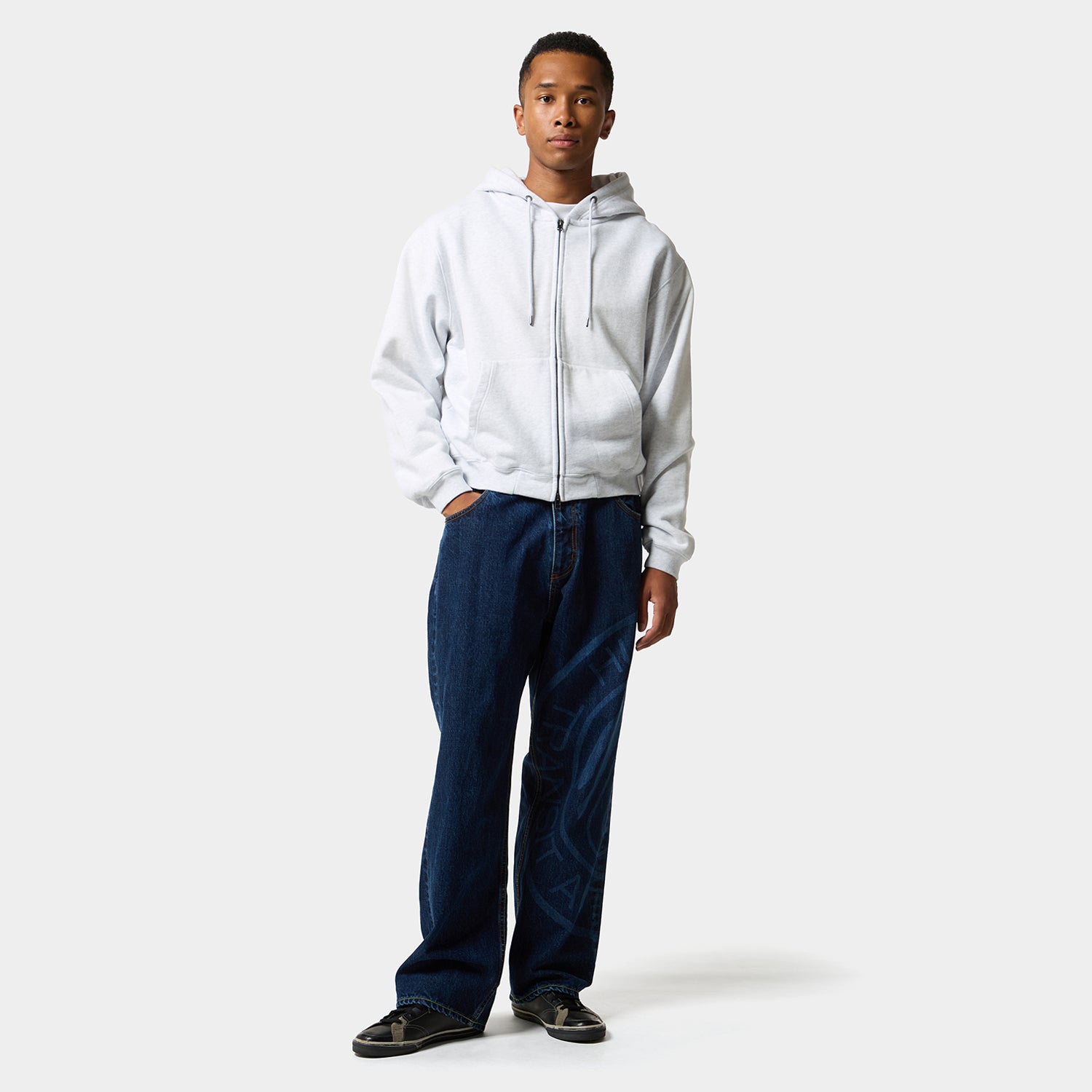 HUF (ハフ) Worldwide JP /HOODIES（パーカー）/ ARCH WIDE FULL ZIP HOODIE商品 / BLACK
