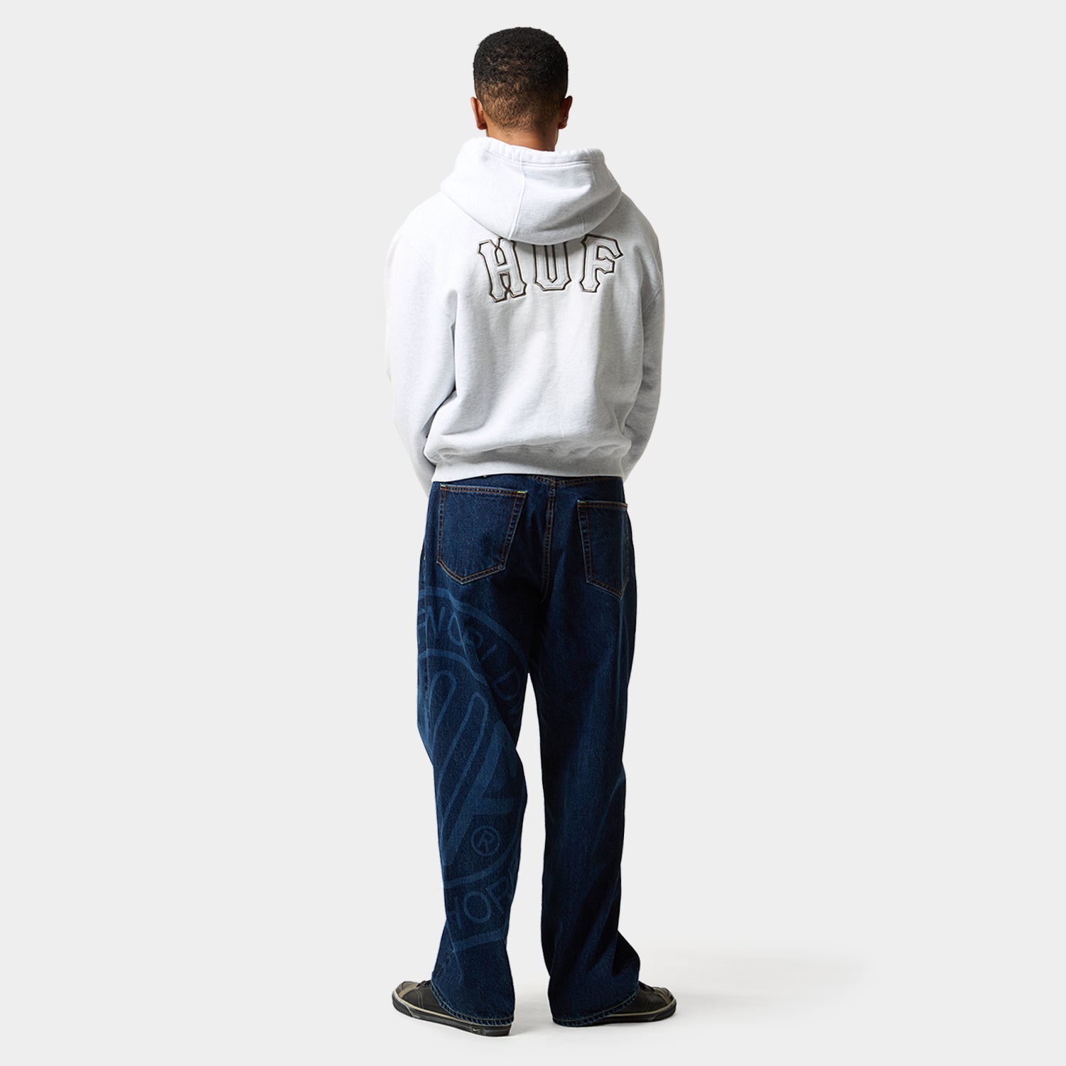 HUF (ハフ) Worldwide JP /HOODIES（パーカー）/ ARCH WIDE FULL ZIP HOODIE商品 / BLACK