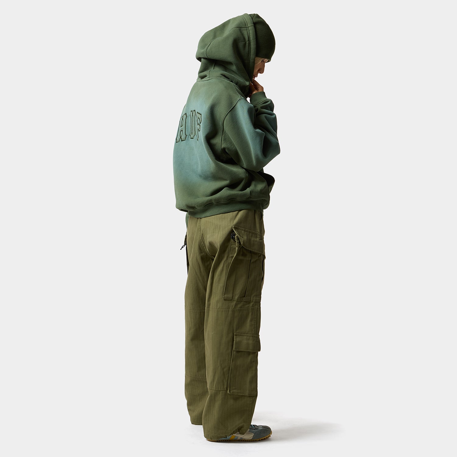 HUF (ハフ) Worldwide JP /HOODIES（パーカー）/ ARCH WIDE FULL ZIP HOODIE商品 / BLACK