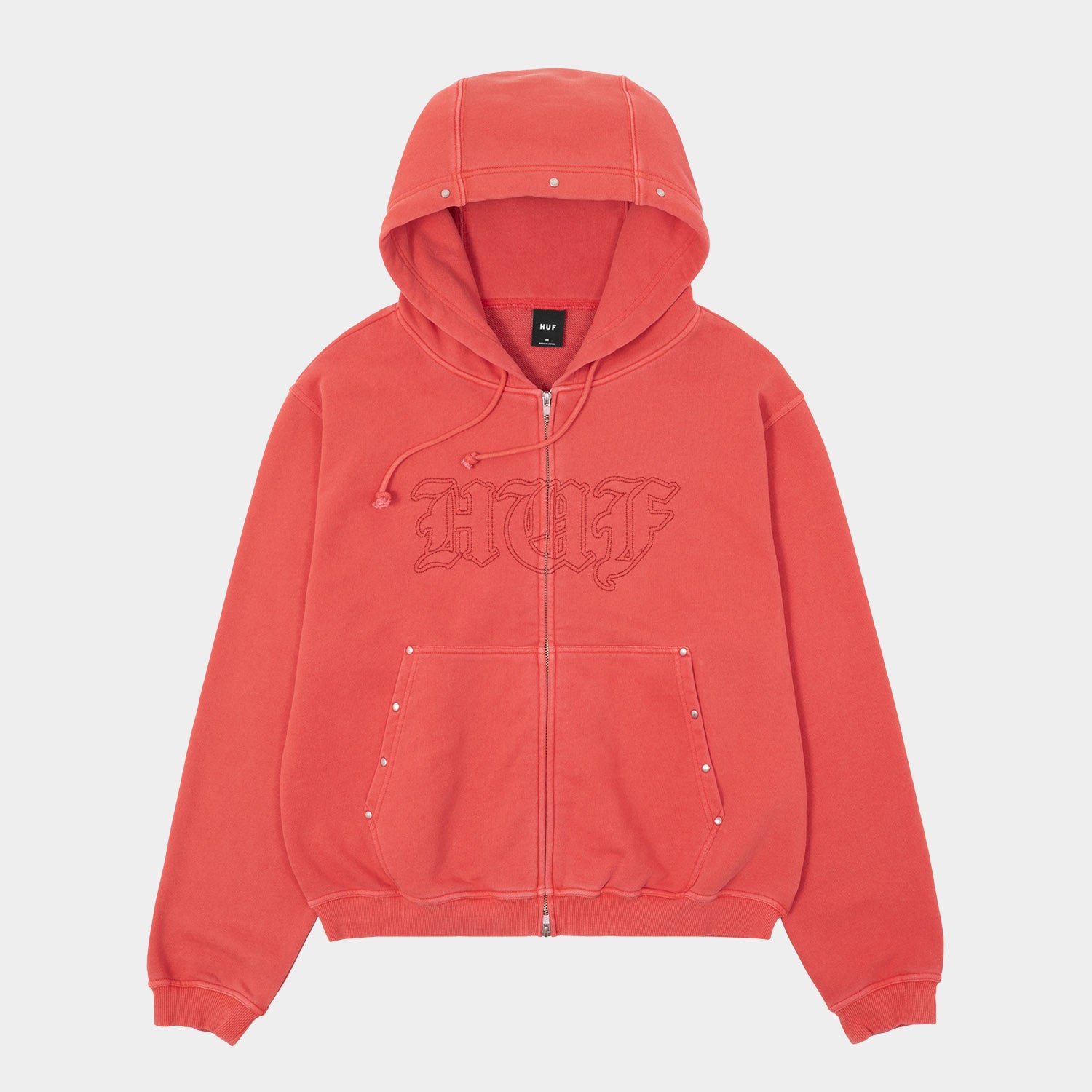HUF (ハフ) Worldwide JP /HOODIES（パーカー）/ STUDDED FULL ZIP HOODIE商品 / BLACK