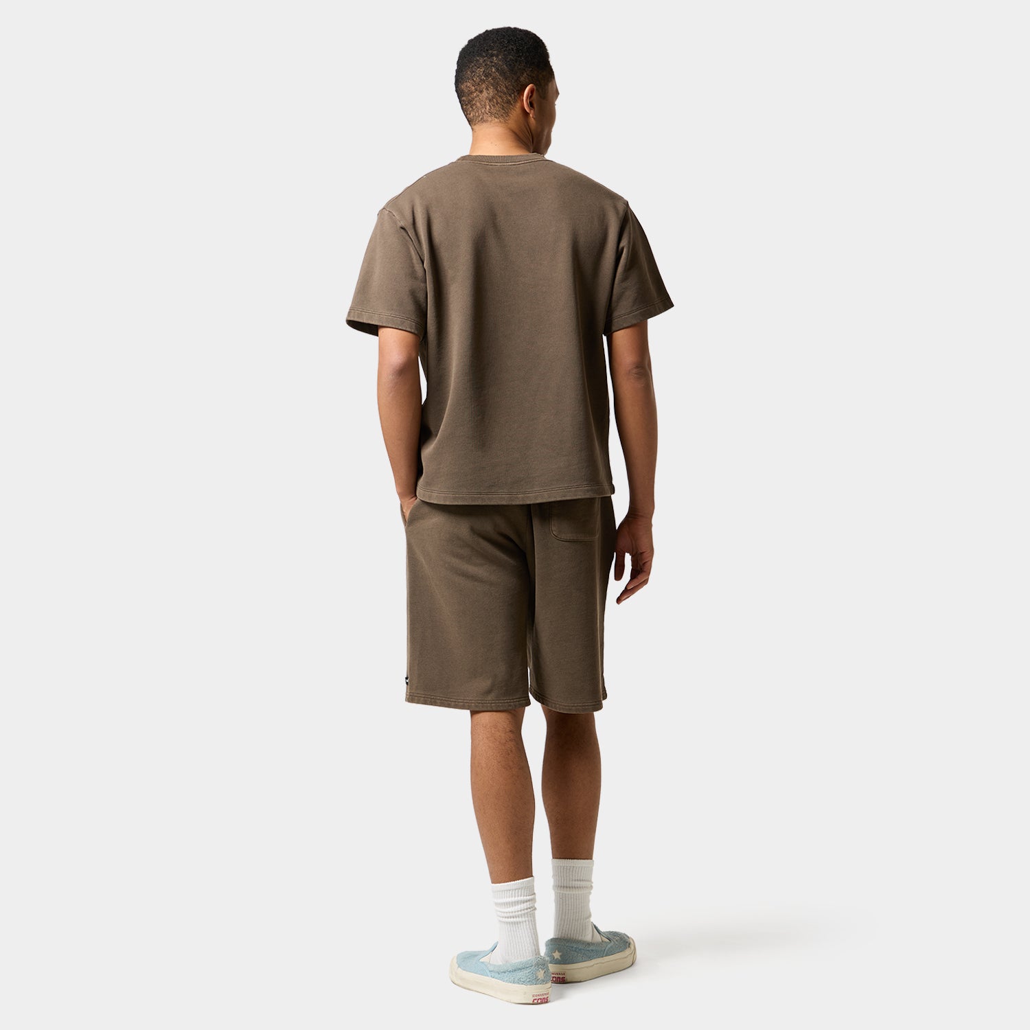 HUF (ハフ) Worldwide JP /TOPS & SHIRTS（トップス&シャツ）/ huf eightynine WASHED FLEECE TEE商品 / COFFEE