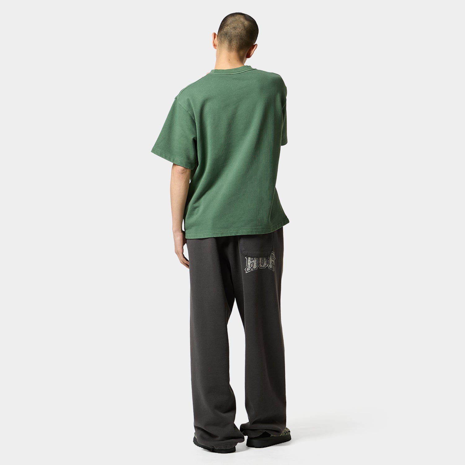 HUF (ハフ) Worldwide JP /TOPS & SHIRTS（トップス&シャツ）/ huf eightynine WASHED FLEECE TEE商品 / COFFEE