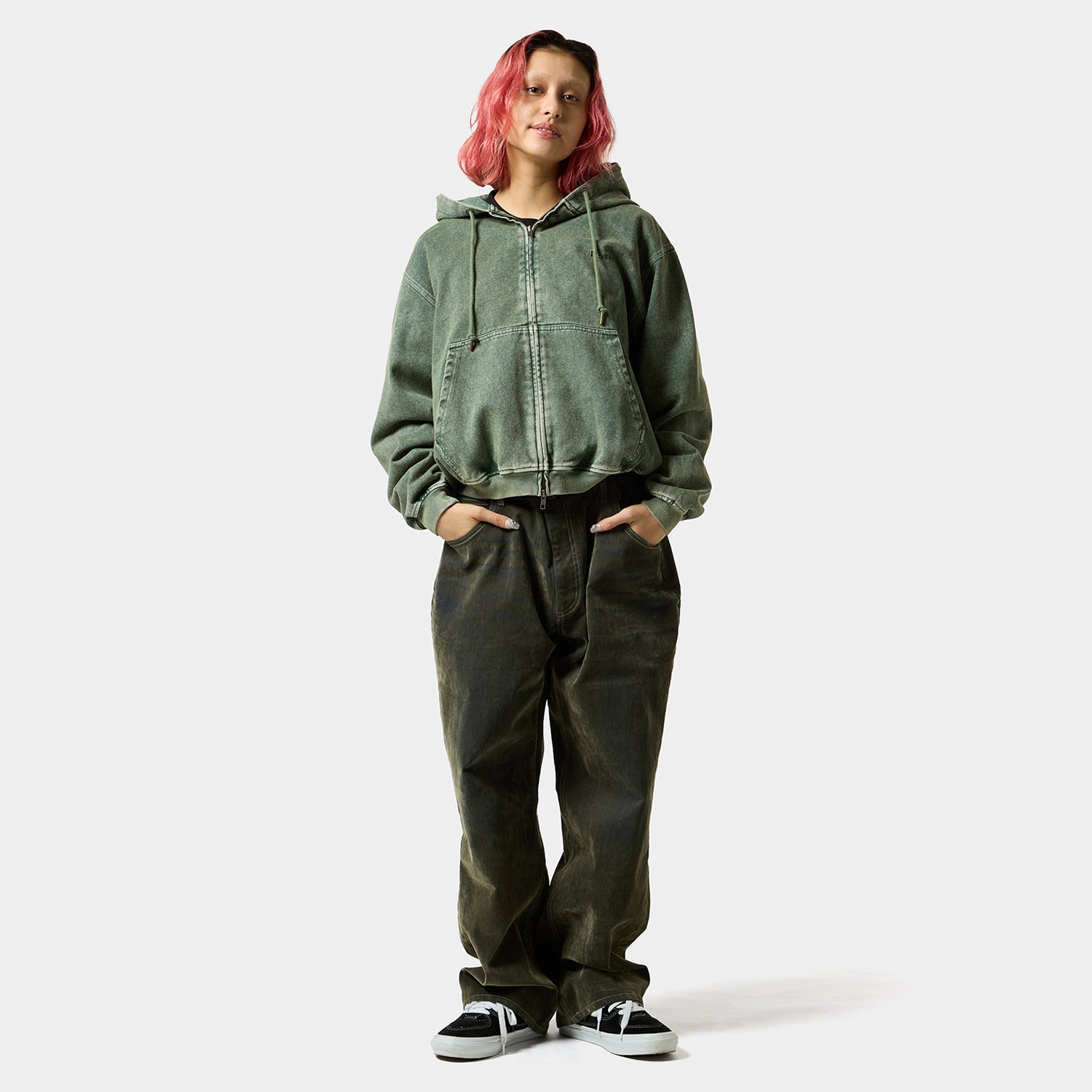 HUF (ハフ) Worldwide JP /HOODIES（パーカー）/ HUF eightynine WASHED FULL ZIP HOODIE商品 / PURPLE