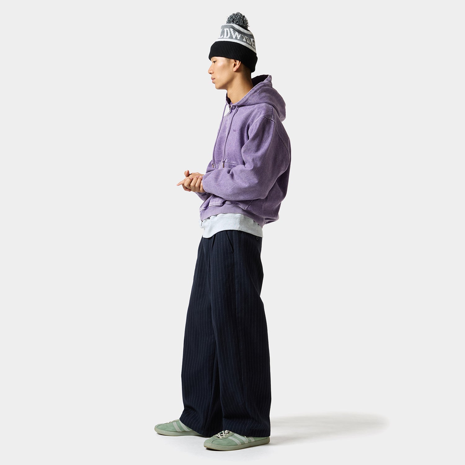 HUF (ハフ) Worldwide JP /HOODIES（パーカー）/ HUF eightynine WASHED FULL ZIP HOODIE商品 / PURPLE