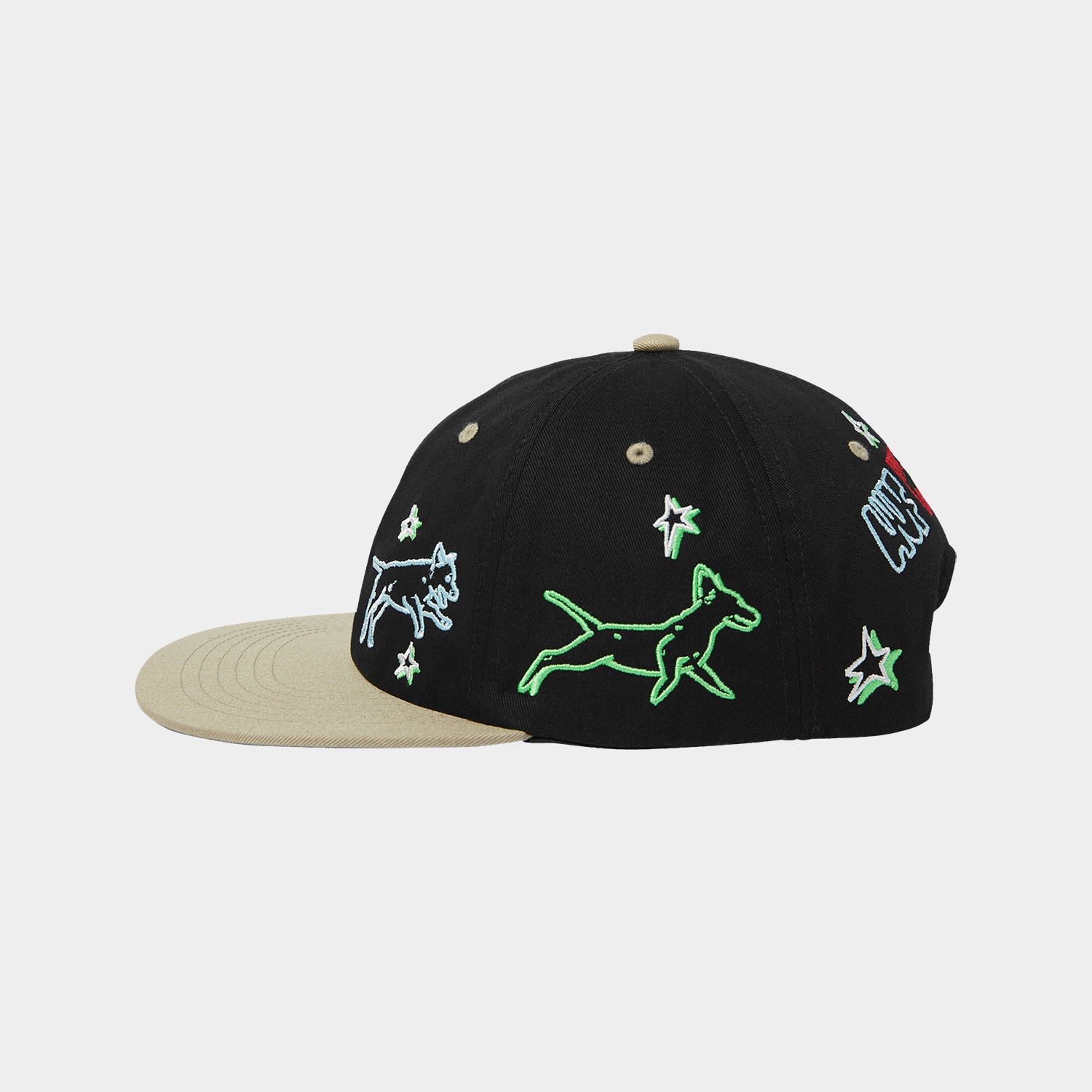 HUF (ハフ) Worldwide JP /HATS ＆ BEANIES（ハット&ビーニー）/ FETCH 6 PANEL SNAPBACK商品 / BLACK