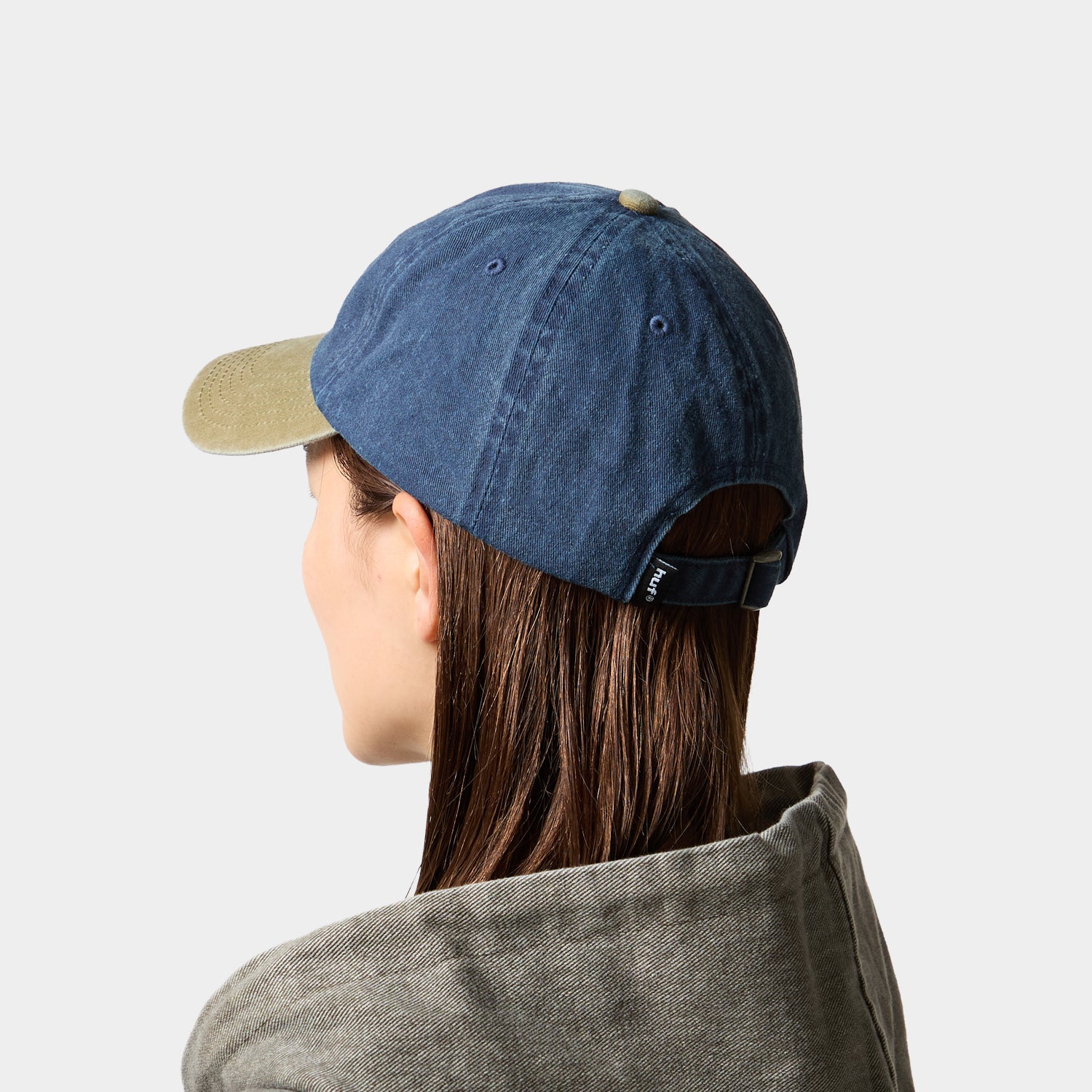 HUF (ハフ) Worldwide JP /HATS ＆ BEANIES（ハット&ビーニー）/ TWO TONE 89 WASHED 6 PANEL HAT商品 / NAVY