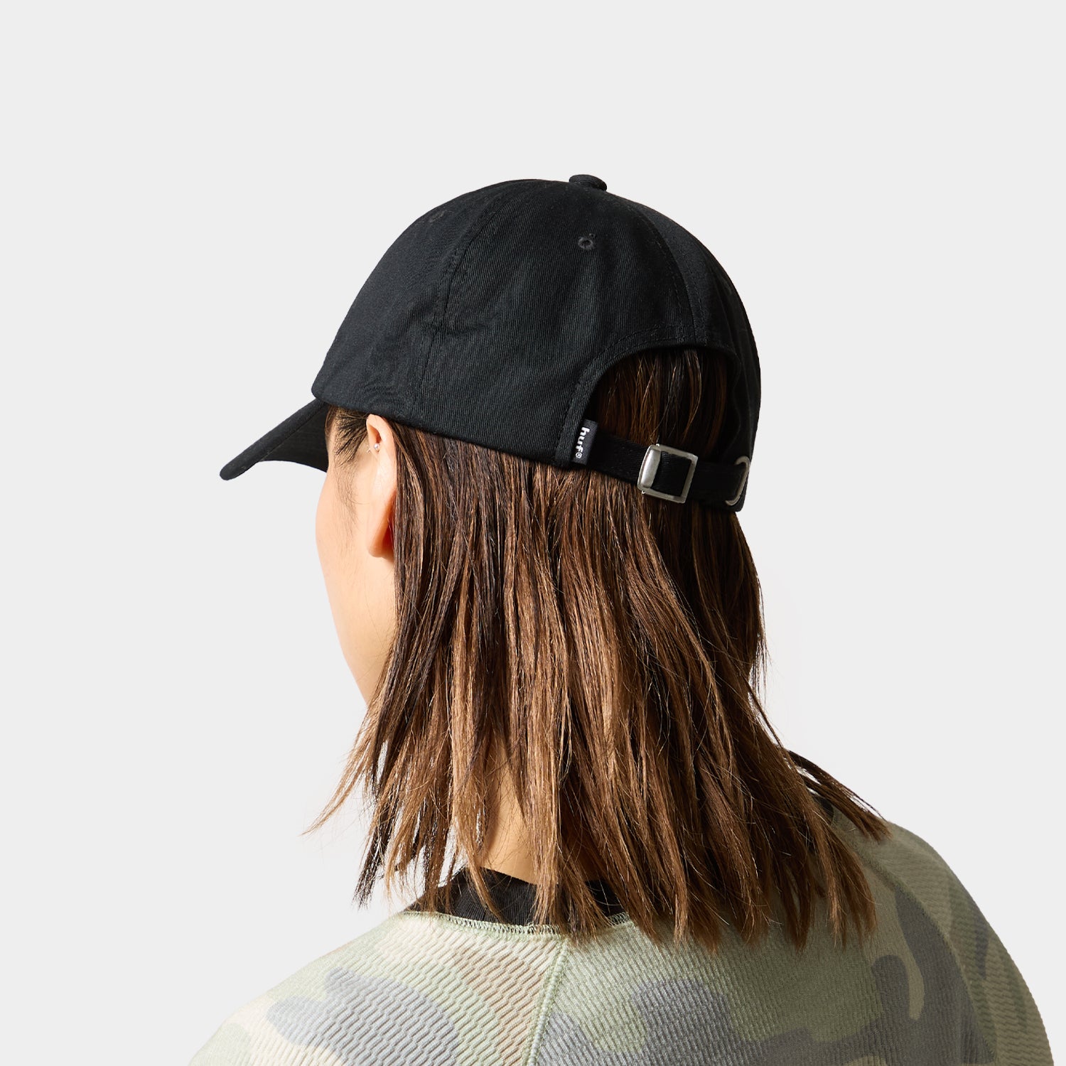 HUF (ハフ) Worldwide JP /HATS ＆ BEANIES（ハット&ビーニー）/ 89 EMBROIDERED 6 PANEL CV HAT商品 / BLACK/WHITE