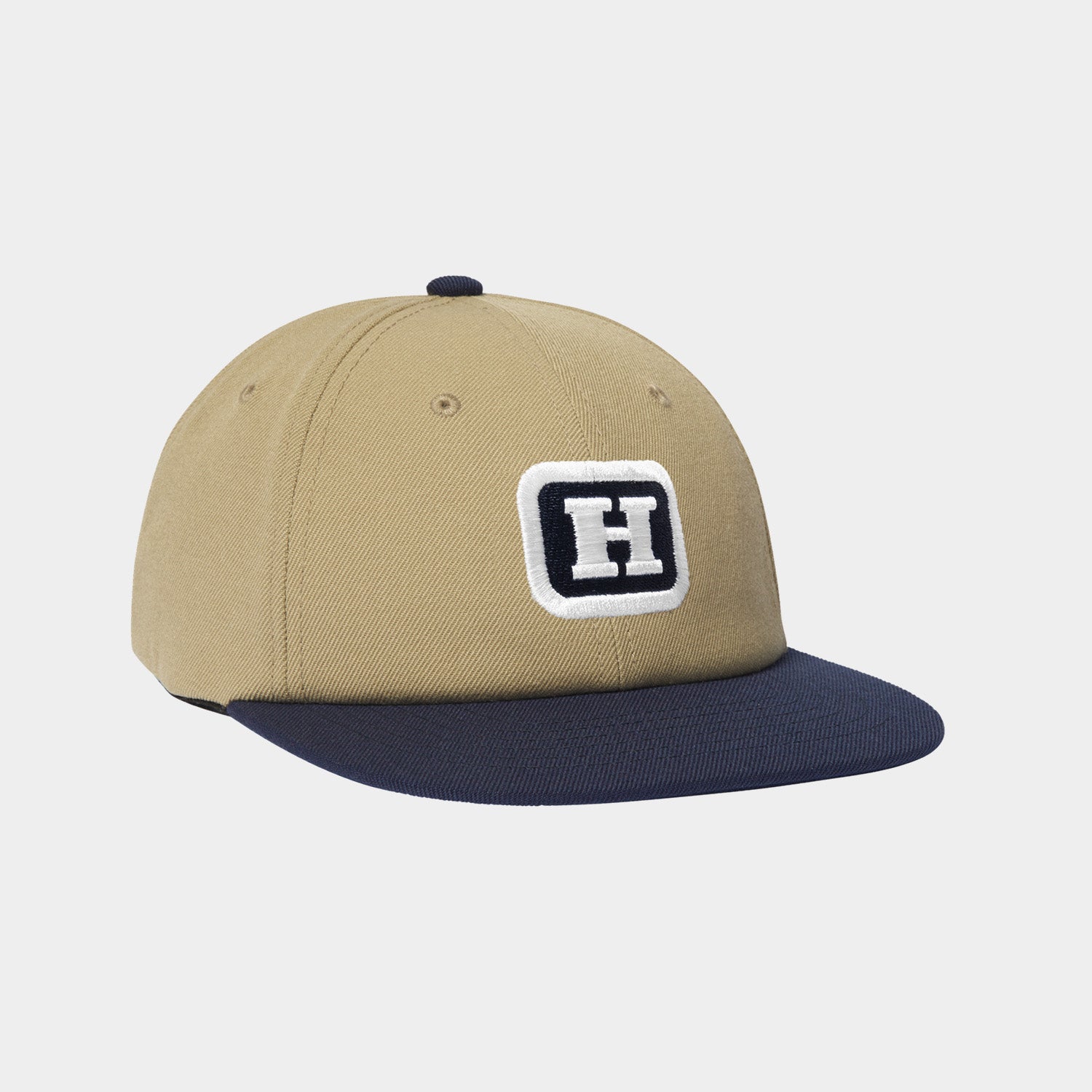 HUF (ハフ) Worldwide JP /HATS & BEANIES（ハット&ビーニー）/ SERIF H 6 PANEL SNAPBACK商品 / KHAKI