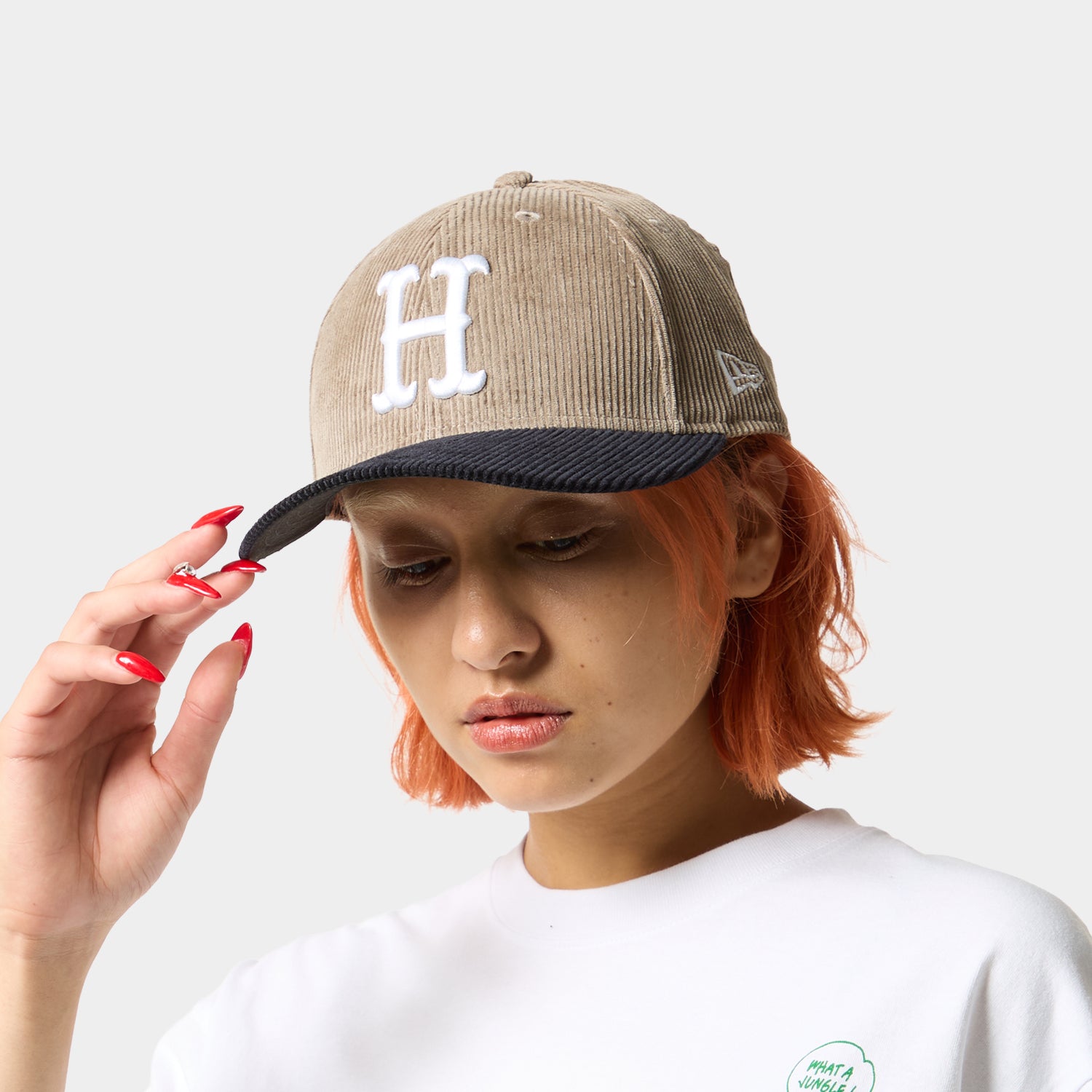 HUF (ハフ) Worldwide JP /HATS ＆ BEANIES（ハット&ビーニー）/ NEW ERA® CLASSIC H CORDUROY HAT商品 / DK GREEN
