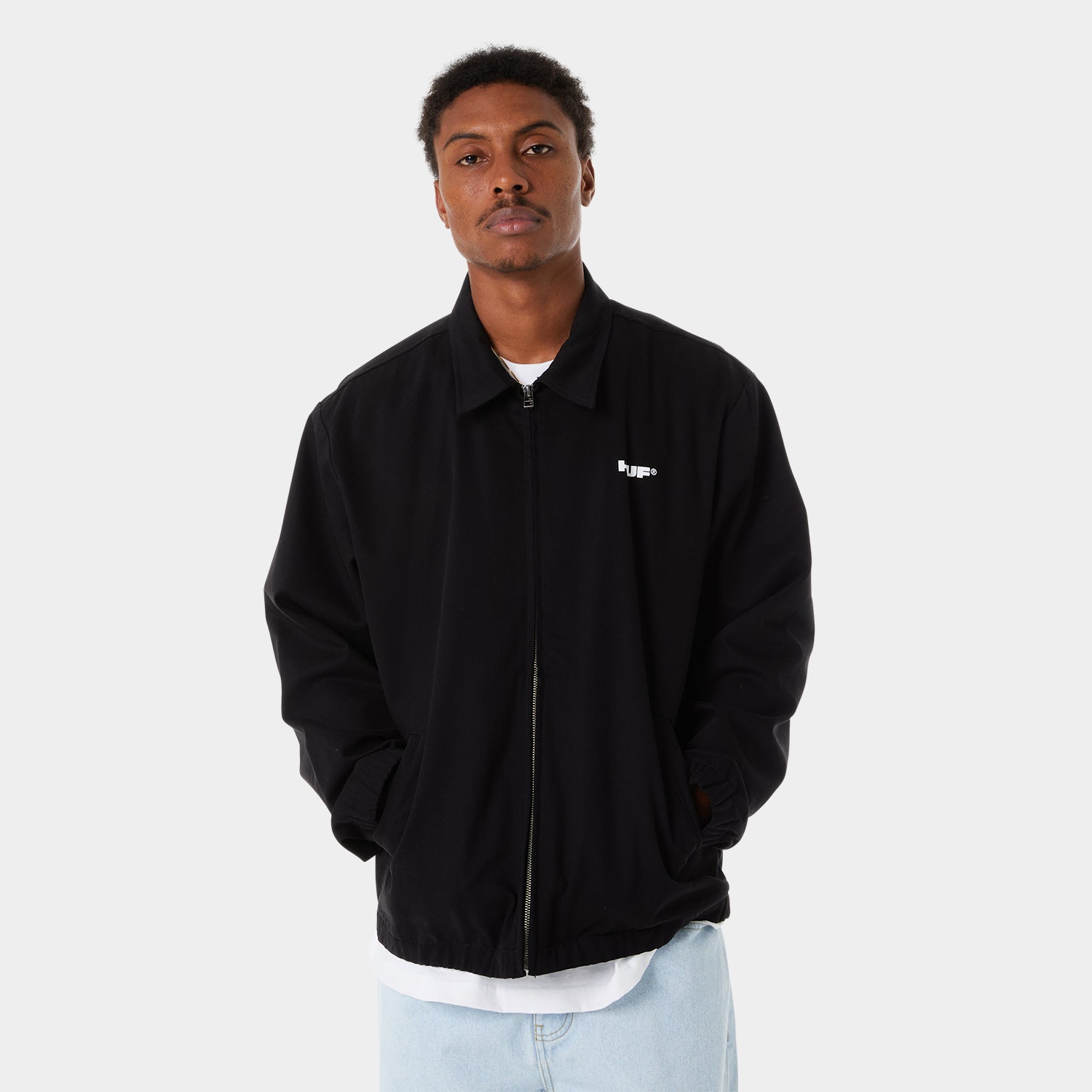 HUF (ハフ) Worldwide JP /JACKETS（ジャケット）/ HUF X STAX JACKET商品 / BLACK