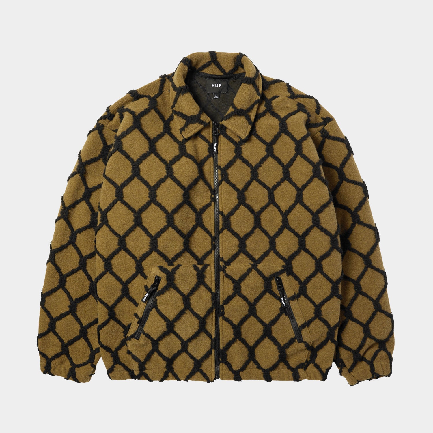 HUF (ハフ) Worldwide JP /JACKETS（ジャケット）/ BREAKTHROUGH HIGH PILE JACKET商品 / MOSS