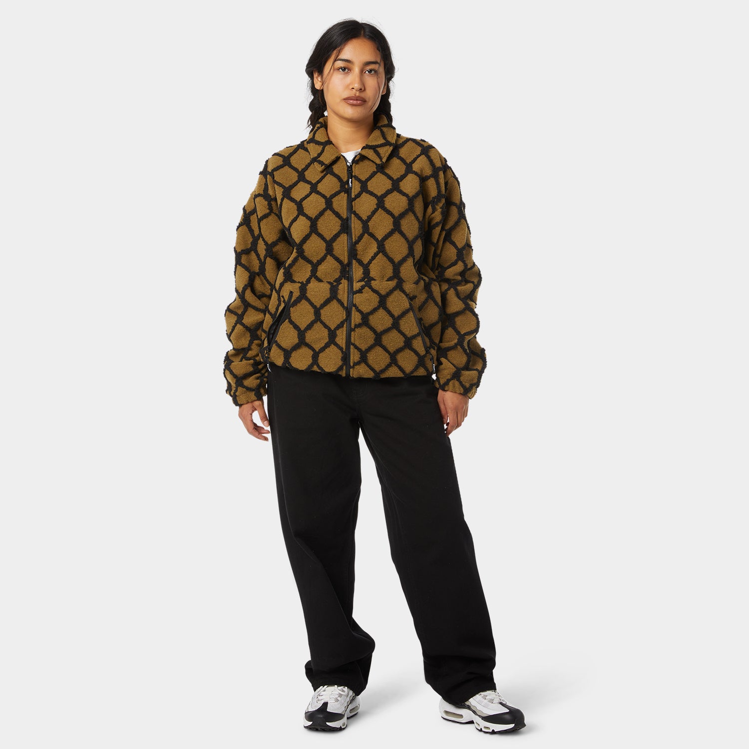 HUF (ハフ) Worldwide JP /JACKETS（ジャケット）/ BREAKTHROUGH HIGH PILE JACKET商品 / MOSS
