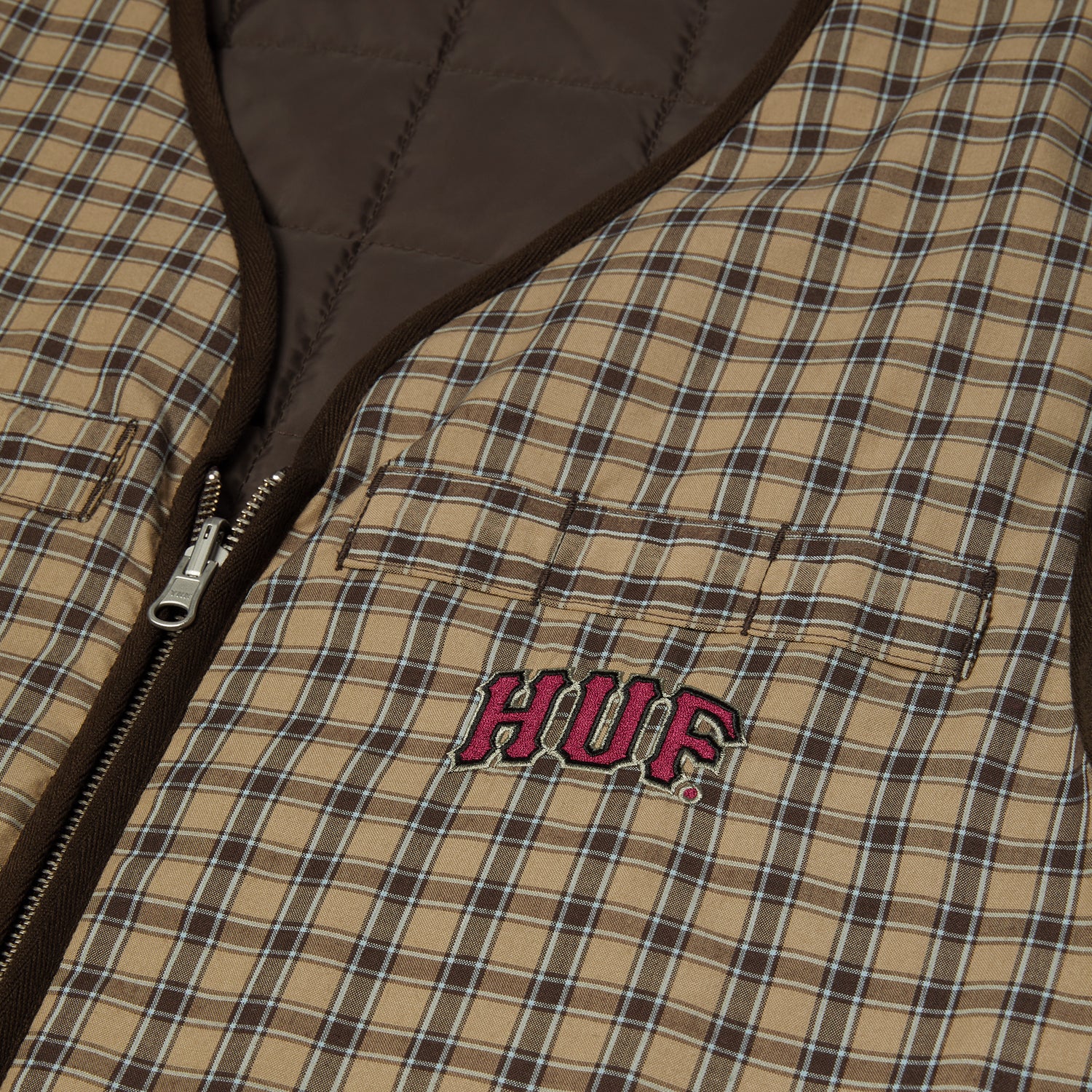 HUF (ハフ) Worldwide JP /JACKETS（ジャケット）/ POYNTER REVERSIBLE VEST商品 / BLACK