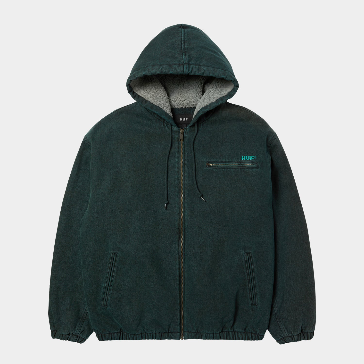 HUF (ハフ) Worldwide JP /JACKETS（ジャケット）/ WHAT A JUNGLE DENIM WORK JACKET商品 / EVERGREEN