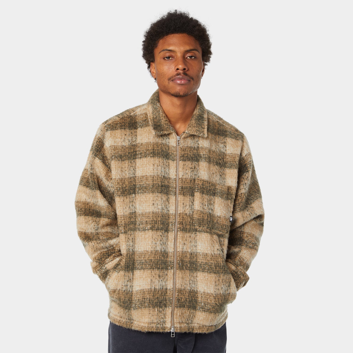 HUF (ハフ) Worldwide JP /（）/ MEGABLAST PLAID JACKET商品 / DESERT