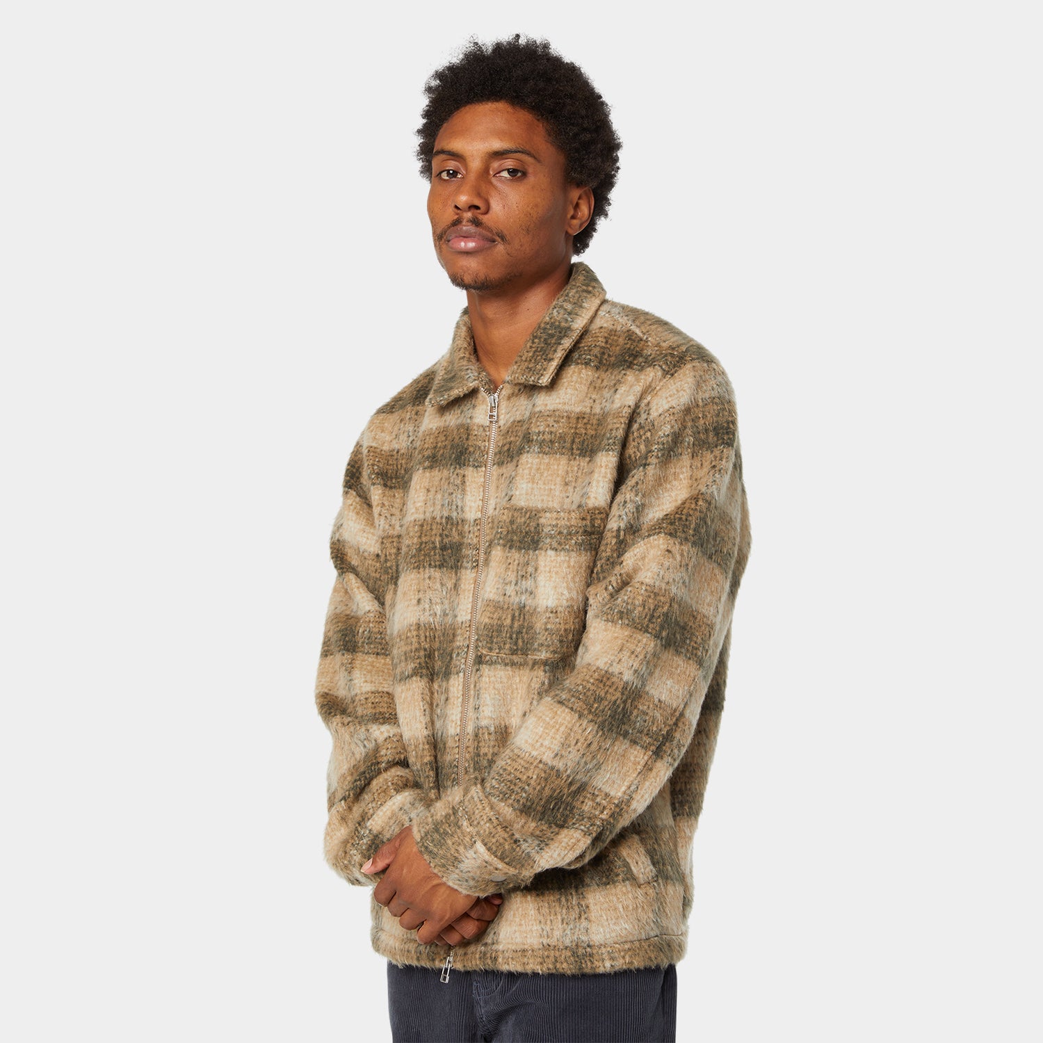 HUF (ハフ) Worldwide JP /（）/ MEGABLAST PLAID JACKET商品 / DESERT