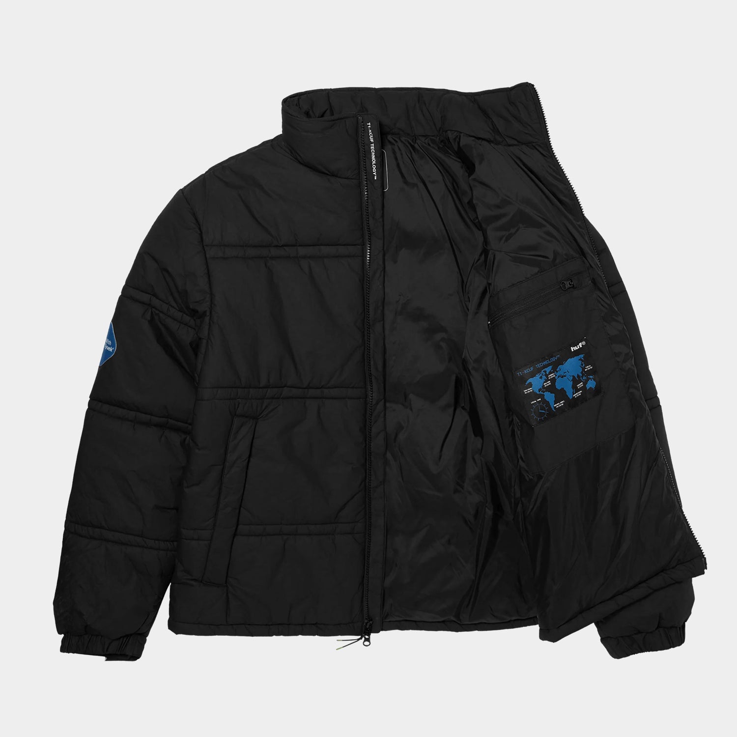 HUF (ハフ) Worldwide JP /JACKETS（ジャケット）/ 89 TYVEK PUFFER商品 / BLACK