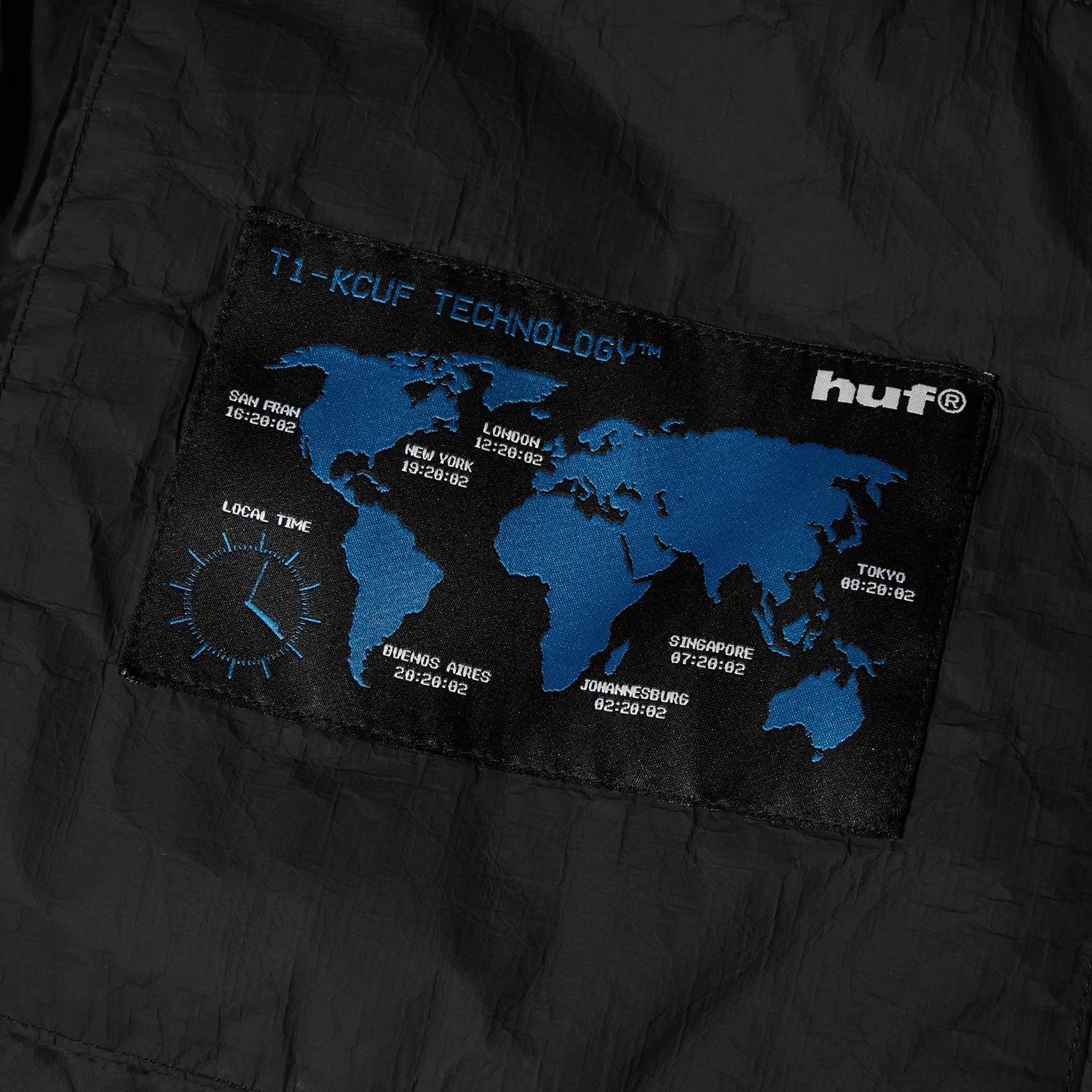 HUF (ハフ) Worldwide JP /JACKETS（ジャケット）/ 89 TYVEK PUFFER商品 / BLACK