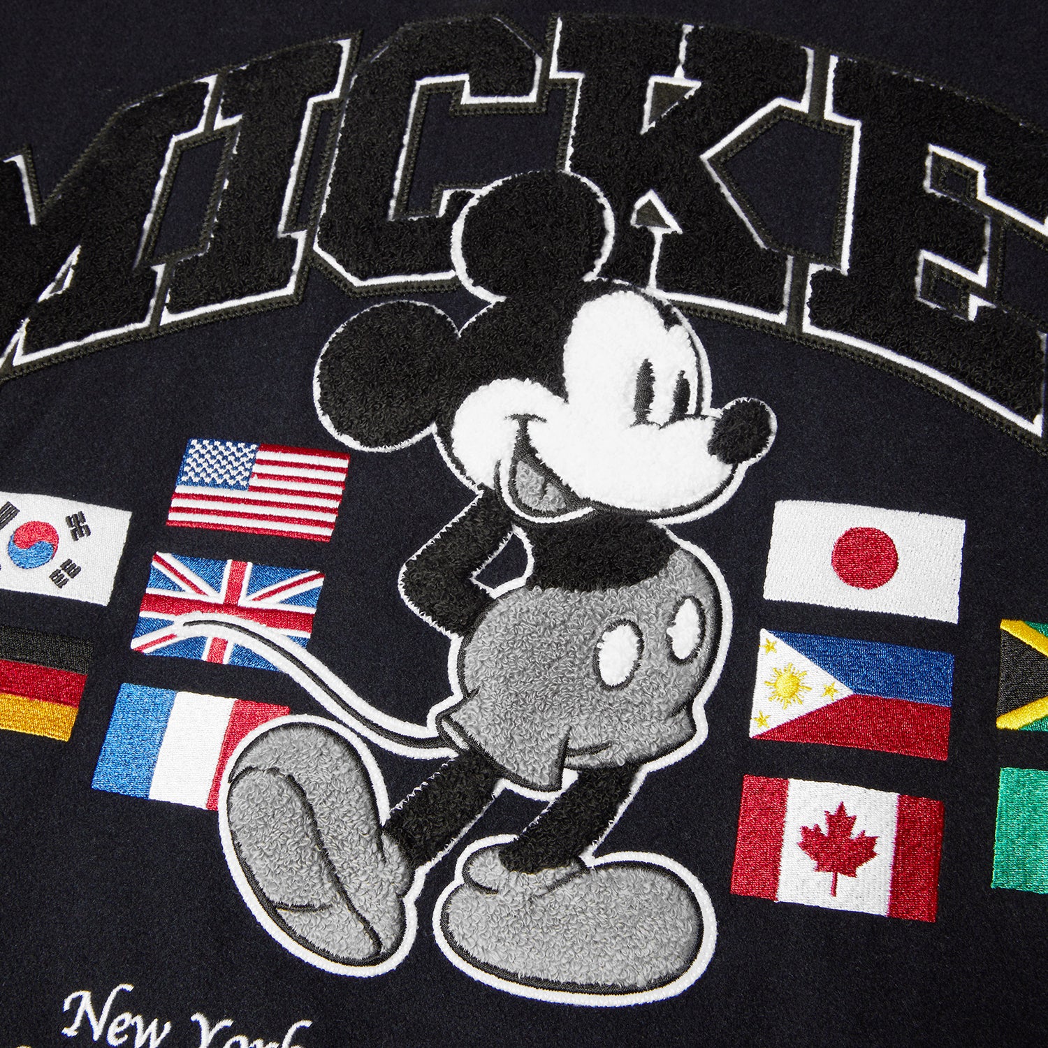 HUF (ハフ) Worldwide JP /JACKETS（ジャケット）/ DISNEY | HUF WORLDWIDE TOUR VARSITY JACKET商品 / NAVY