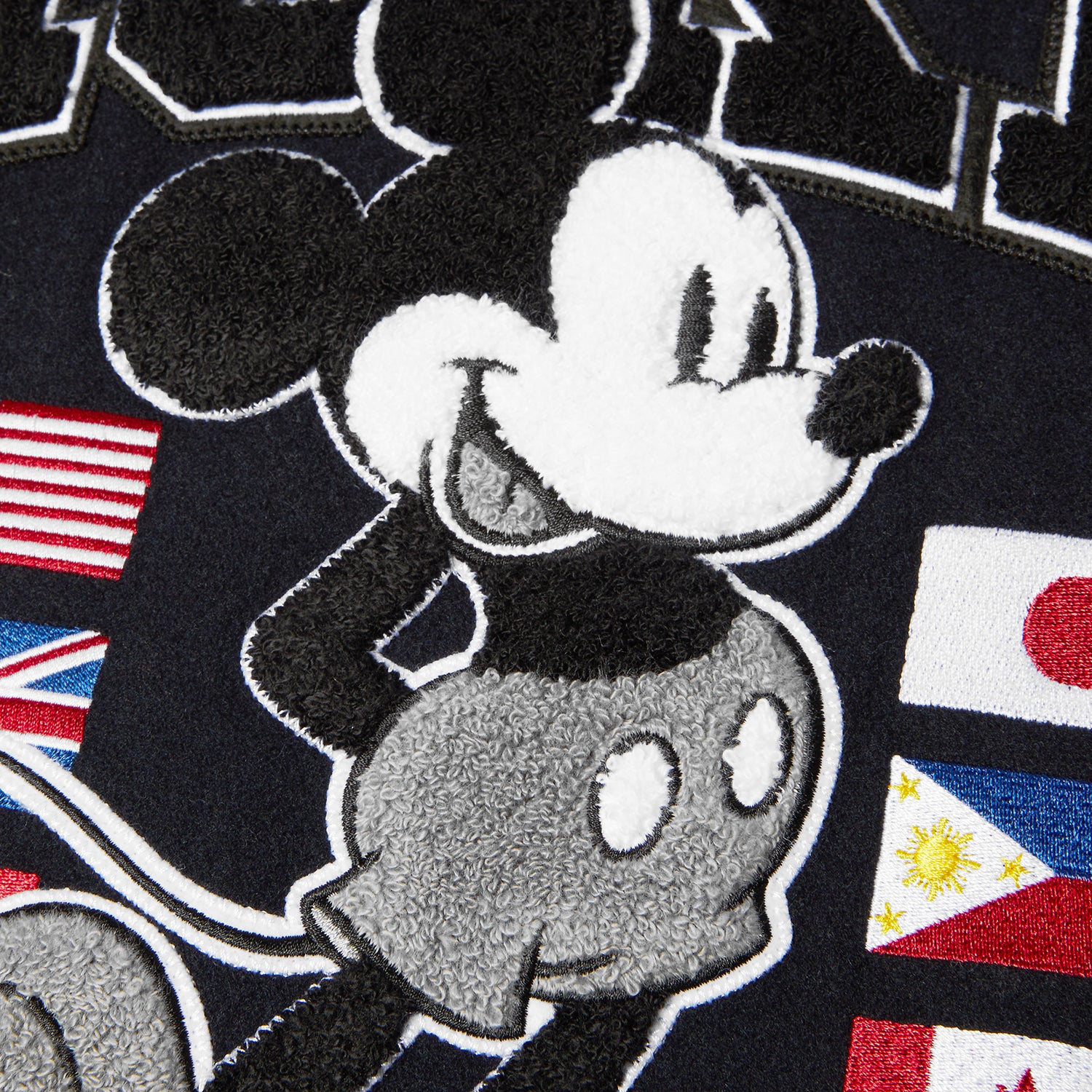 HUF (ハフ) Worldwide JP /JACKETS（ジャケット）/ DISNEY | HUF WORLDWIDE TOUR VARSITY JACKET商品 / NAVY