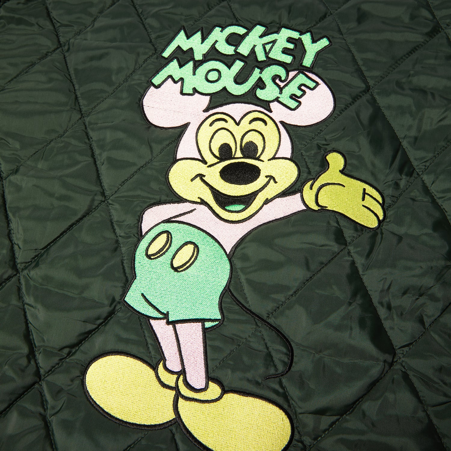 HUF (ハフ) Worldwide JP /JACKETS（ジャケット）/ DISNEY | HUF MICKEY QUILTED WORK JACKET商品 / FOREST GREEN