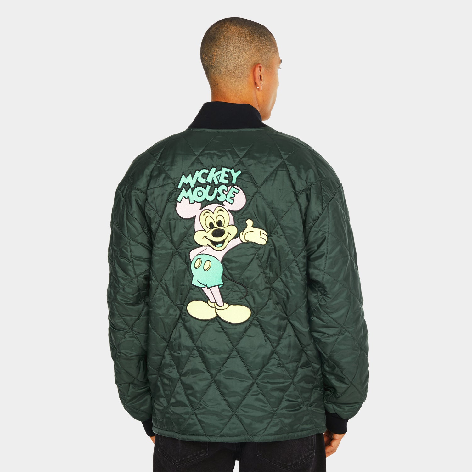 HUF (ハフ) Worldwide JP /JACKETS（ジャケット）/ DISNEY | HUF MICKEY QUILTED WORK JACKET商品 / FOREST GREEN
