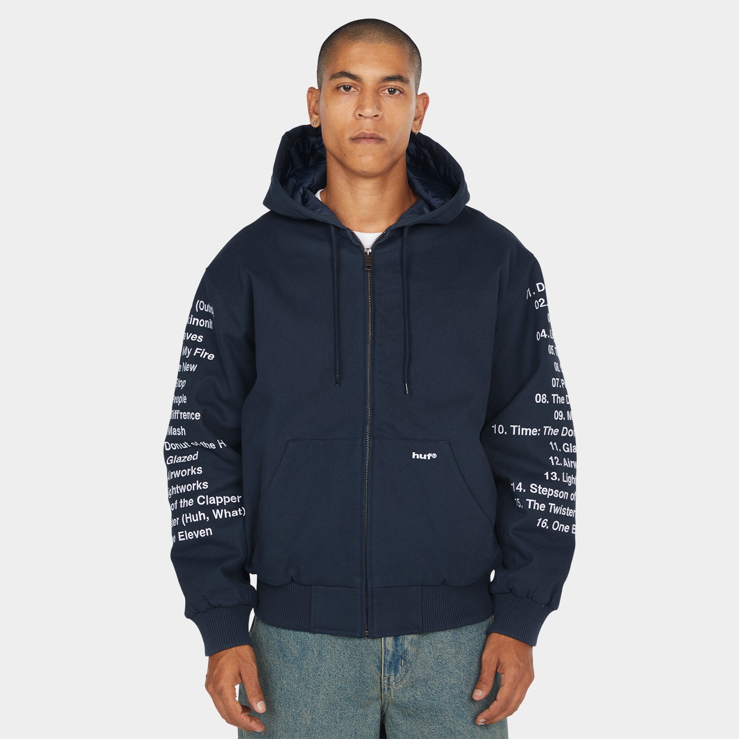 HUF (ハフ) Worldwide JP /JACKETS（ジャケット）/ HUF X J DILLA WORK JACKET商品 / NAVY
