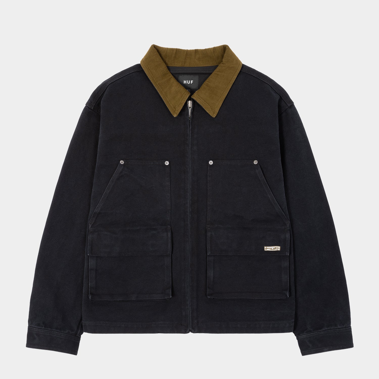 HUF (ハフ) Worldwide JP /JACKETS（ジャケット）/ STRETCH LOGO CANVAS WORK JACKET商品 / DEEP WINE
