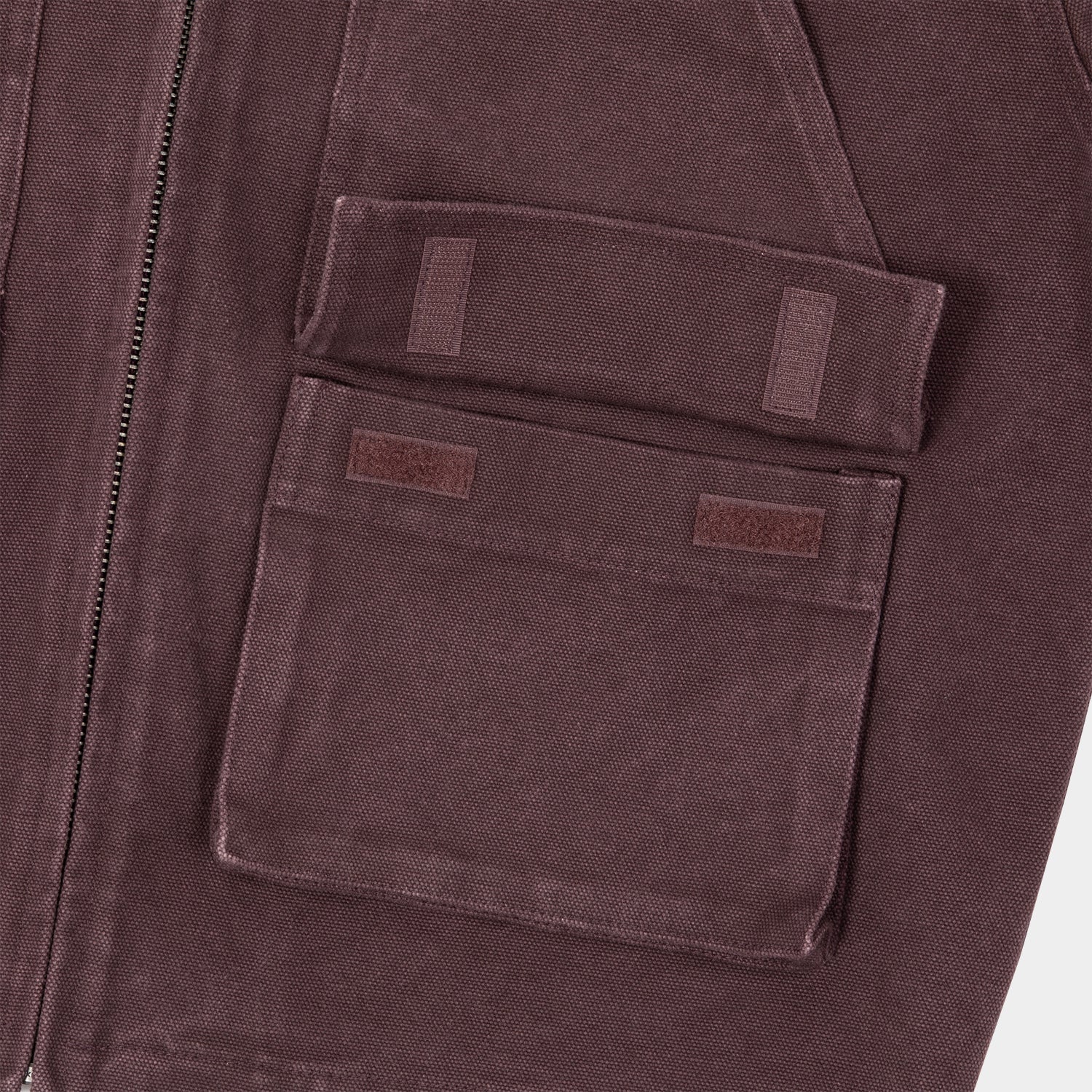 HUF (ハフ) Worldwide JP /JACKETS（ジャケット）/ STRETCH LOGO CANVAS WORK JACKET商品 / DEEP WINE