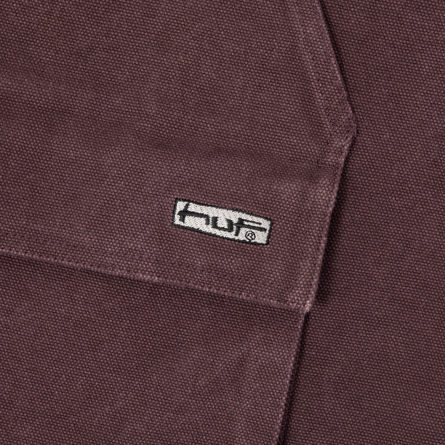 HUF (ハフ) Worldwide JP /JACKETS（ジャケット）/ STRETCH LOGO CANVAS WORK JACKET商品 / DEEP WINE
