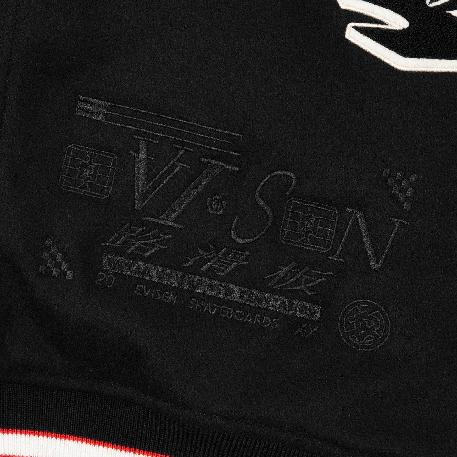 HUF (ハフ) Worldwide JP /JACKETS（ジャケット）/ HUF X EVISEN STADIUM LOGO JACKET商品 / BLACK