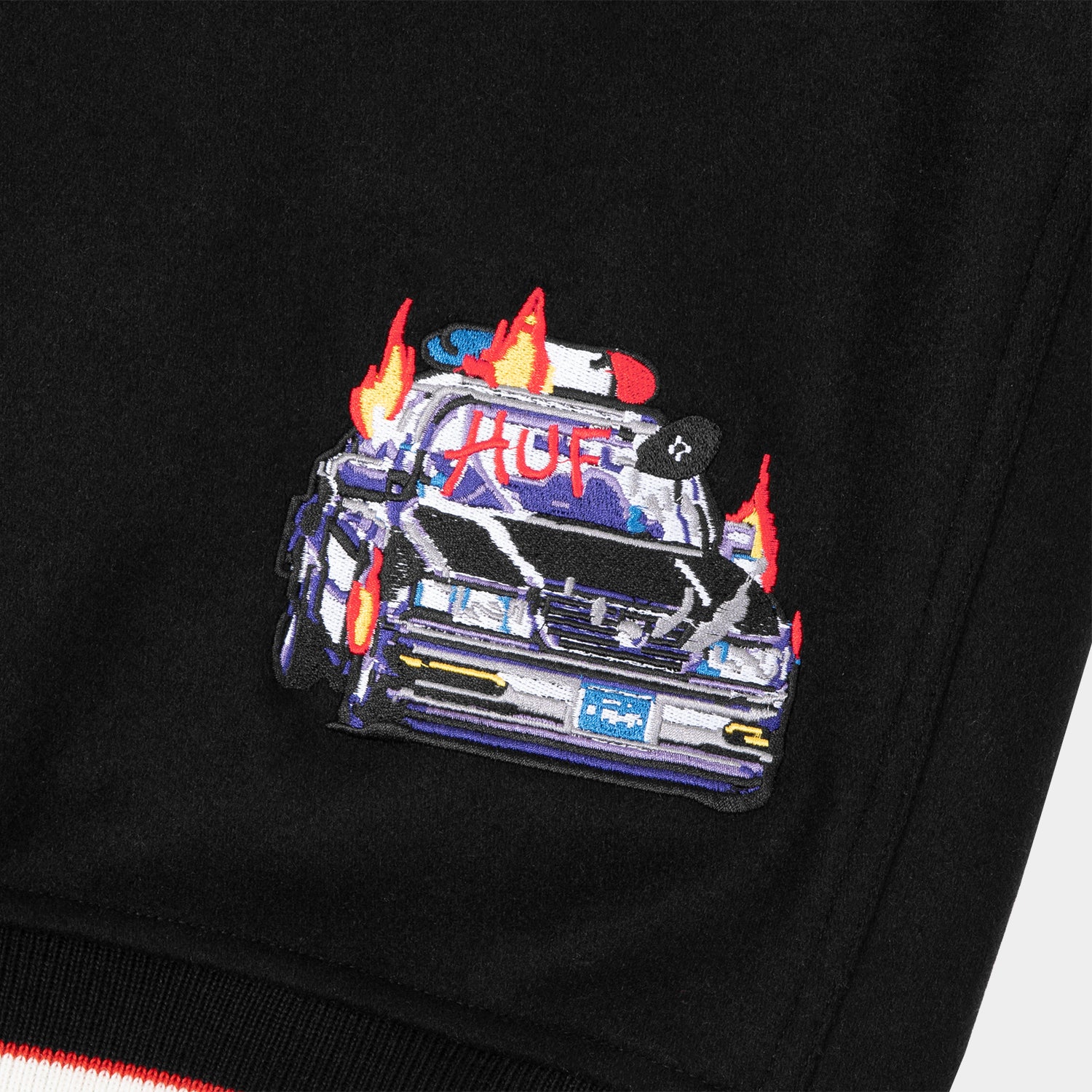 HUF (ハフ) Worldwide JP /JACKETS（ジャケット）/ HUF X EVISEN STADIUM LOGO JACKET商品 / BLACK