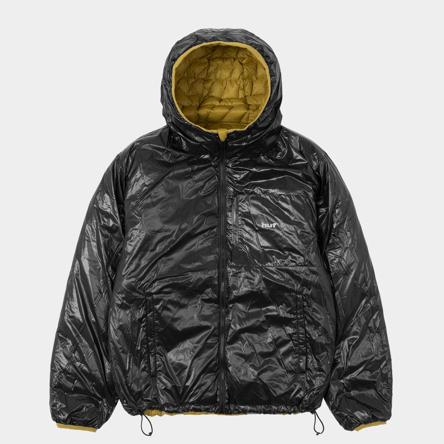 HUF (ハフ) Worldwide JP /JACKETS（ジャケット）/ HUF X TAION CASCADE PACKABLE HOODED DOWN JACKET商品 / BLACK