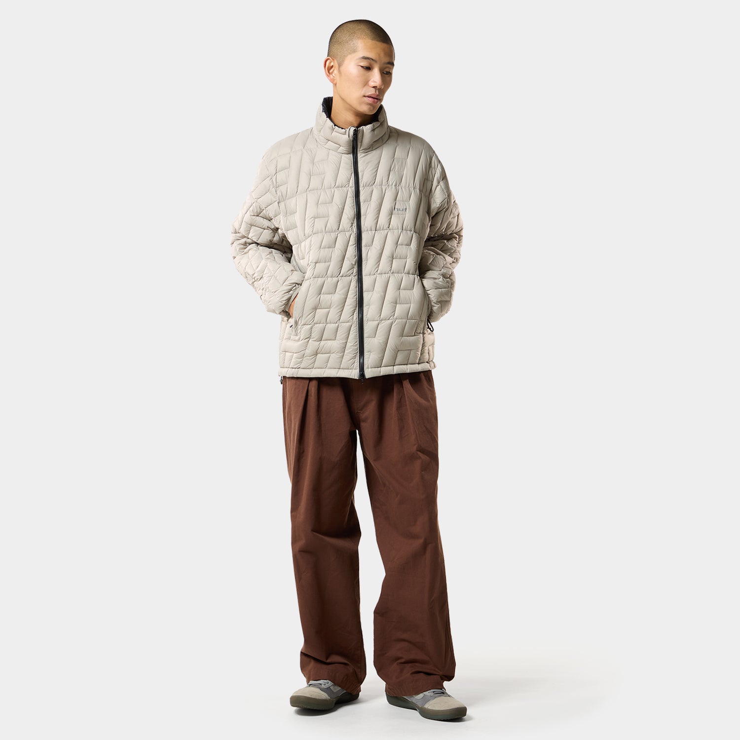 HUF (ハフ) Worldwide JP /JACKETS（ジャケット）/ HUF X TAION CASCADE PACKABLE DOWN JACKET商品 / STONE