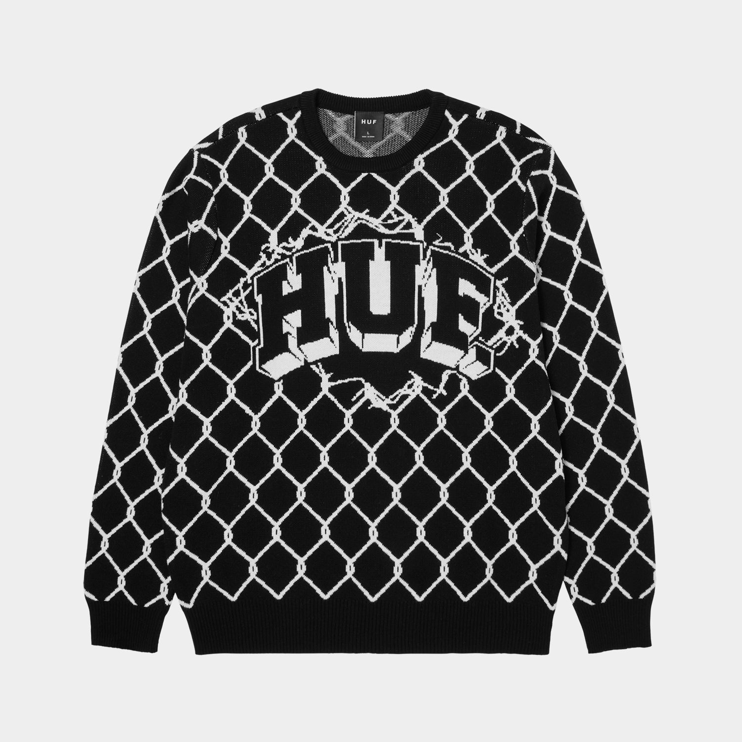HUF (ハフ) Worldwide JP /KNITS & SWEATERS（ニット&セーター）/ BREAKTHROUGH CREWNECK SWEATER商品 / BISON