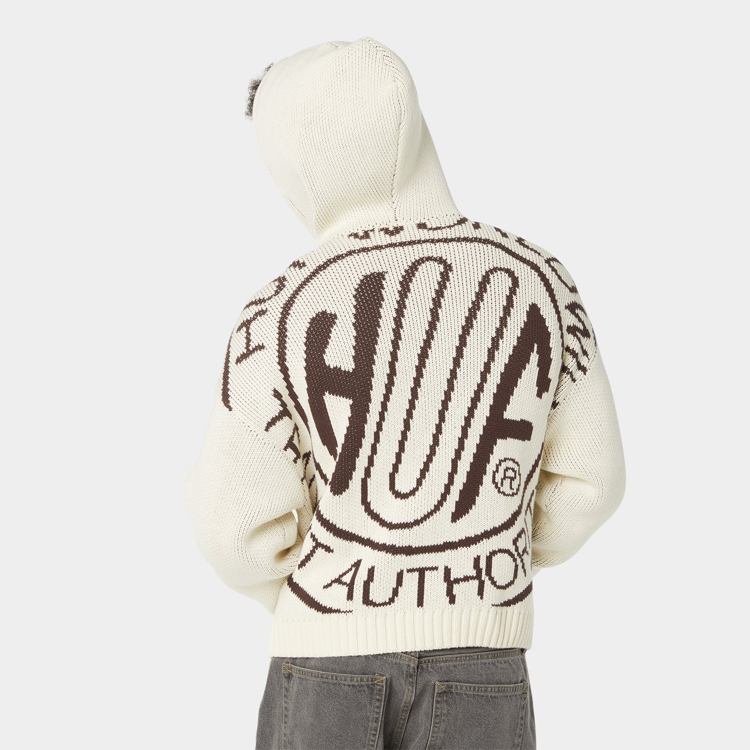 HUF (ハフ) Worldwide JP /KNITS & SWEATERS（ニット&セーター）/ TOKEN ZIP HOODED SWEATER商品 / NAVY