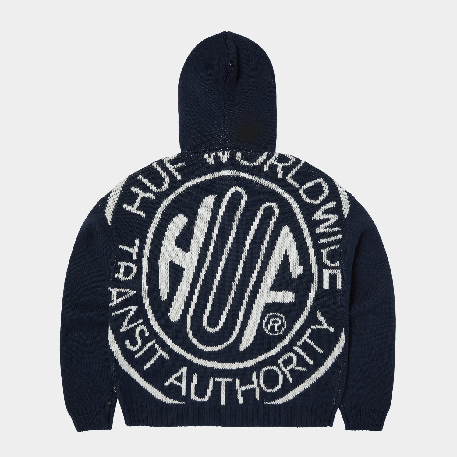 HUF (ハフ) Worldwide JP /KNITS & SWEATERS（ニット&セーター）/ TOKEN ZIP HOODED SWEATER商品 / NAVY