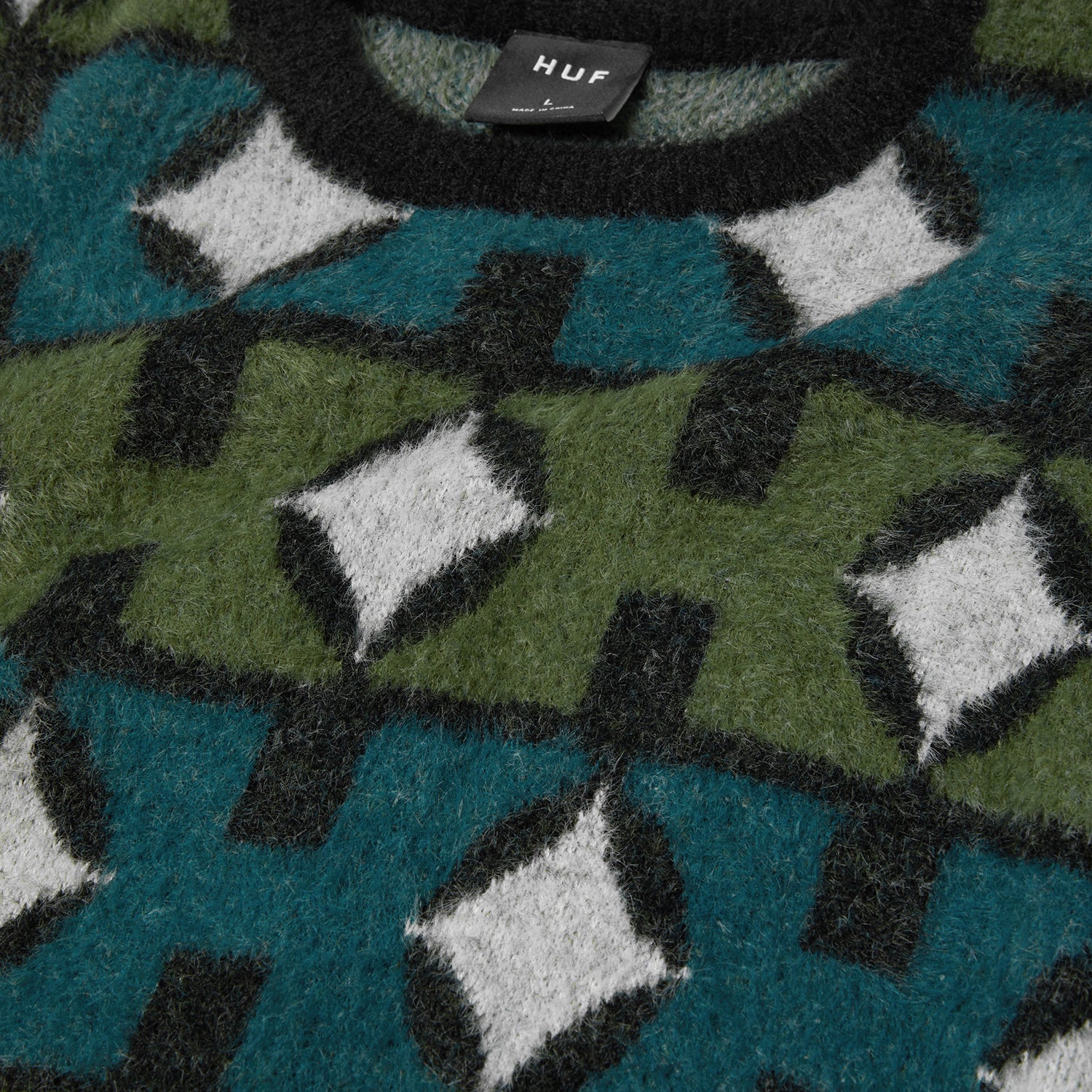 HUF (ハフ) Worldwide JP /KNITS & SWEATERS（ニット&セーター）/ SPACE AGE CREWNECK SWEATER商品 / PINE