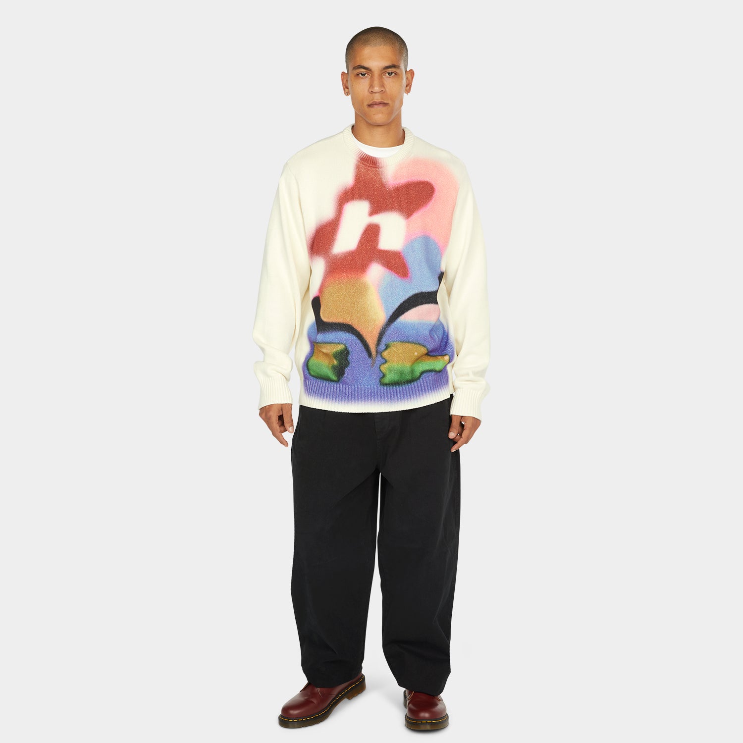 HUF (ハフ) Worldwide JP /KNITS & SWEATERS（ニット&セーター）/ SOFT FOCUS CREWNECK SWEATER商品 / MULTI