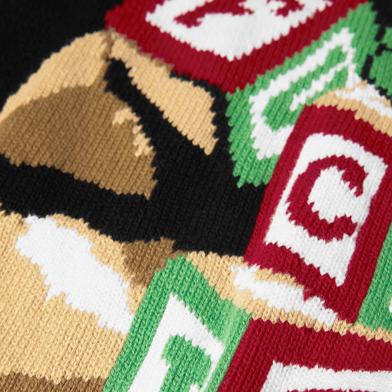 HUF (ハフ) Worldwide JP /KNITS & SWEATERS（ニット&セーター）/ GIFT BEAR INTARSIA SWEATER商品 / BLACK