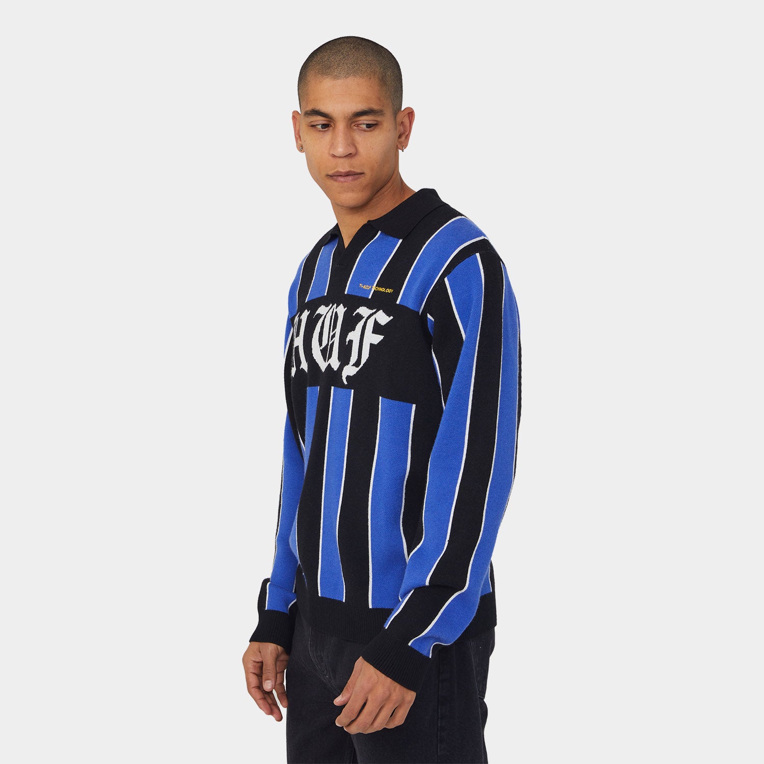 HUF (ハフ) Worldwide JP /KNITS & SWEATERS（ニット&セーター）/ MIDFIELD JERSEY SWEATER商品 / ELECTRIC BLUE