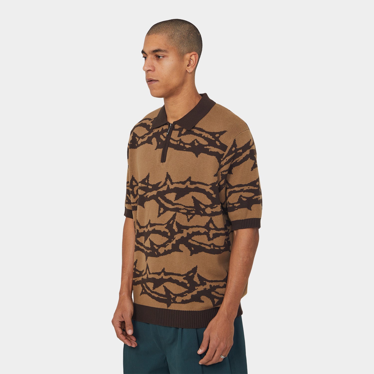 HUF (ハフ) Worldwide JP /KNITS & SWEATERS（ニット&セーター）/ FANTASIES KNIT TOP商品 / BROWN