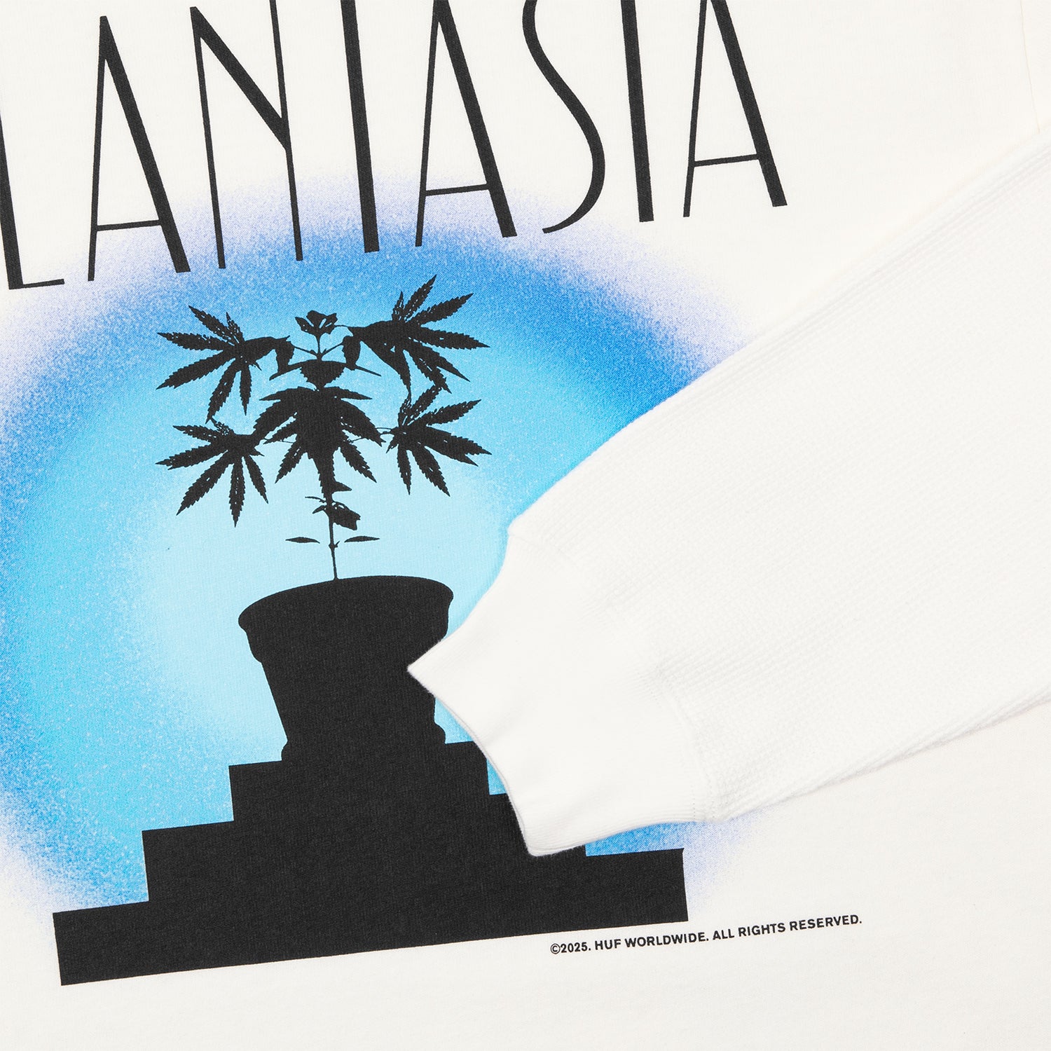 HUF (ハフ) Worldwide JP /TOPS & SHIRTS（トップス&シャツ）/ PLANTASIA DOUBLE LAYER LS TOP商品 / BLACK
